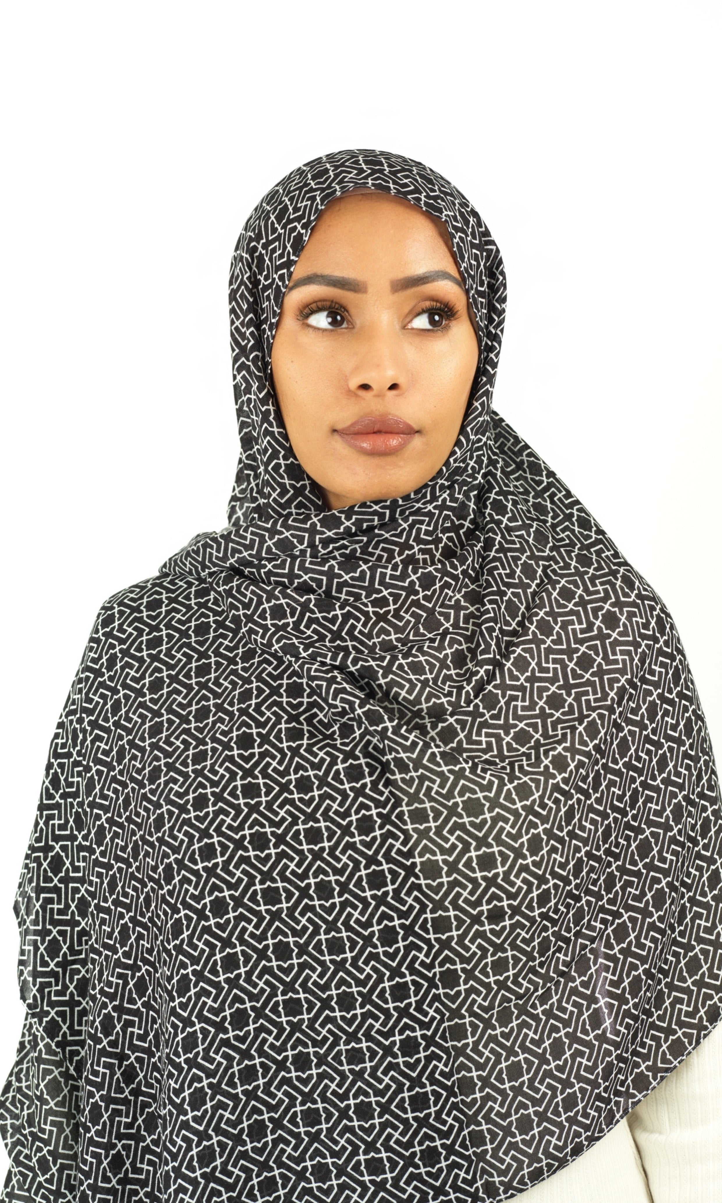 Ilham modal print hijab Kabayare