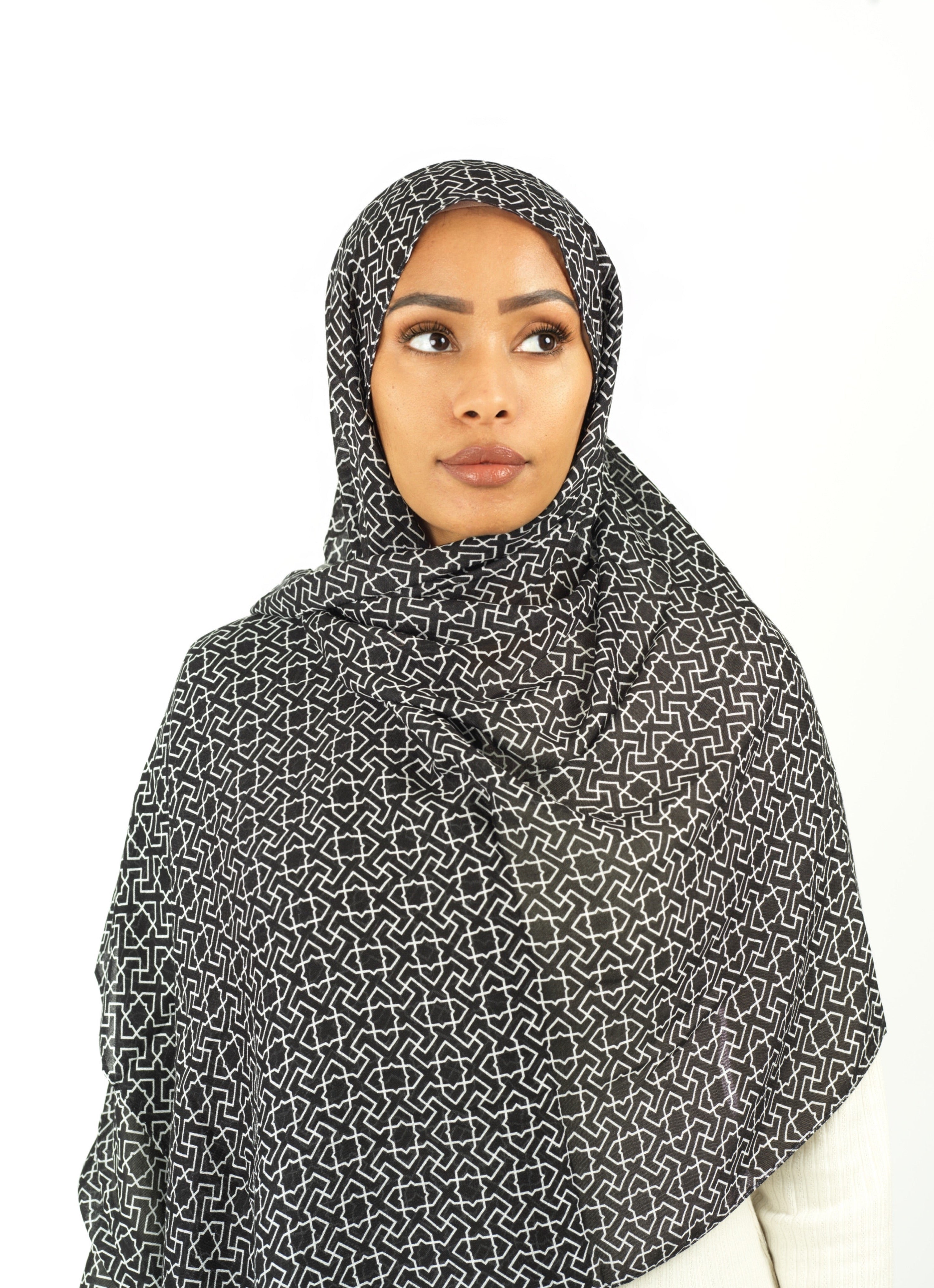 Ilham modal print hijab Kabayare