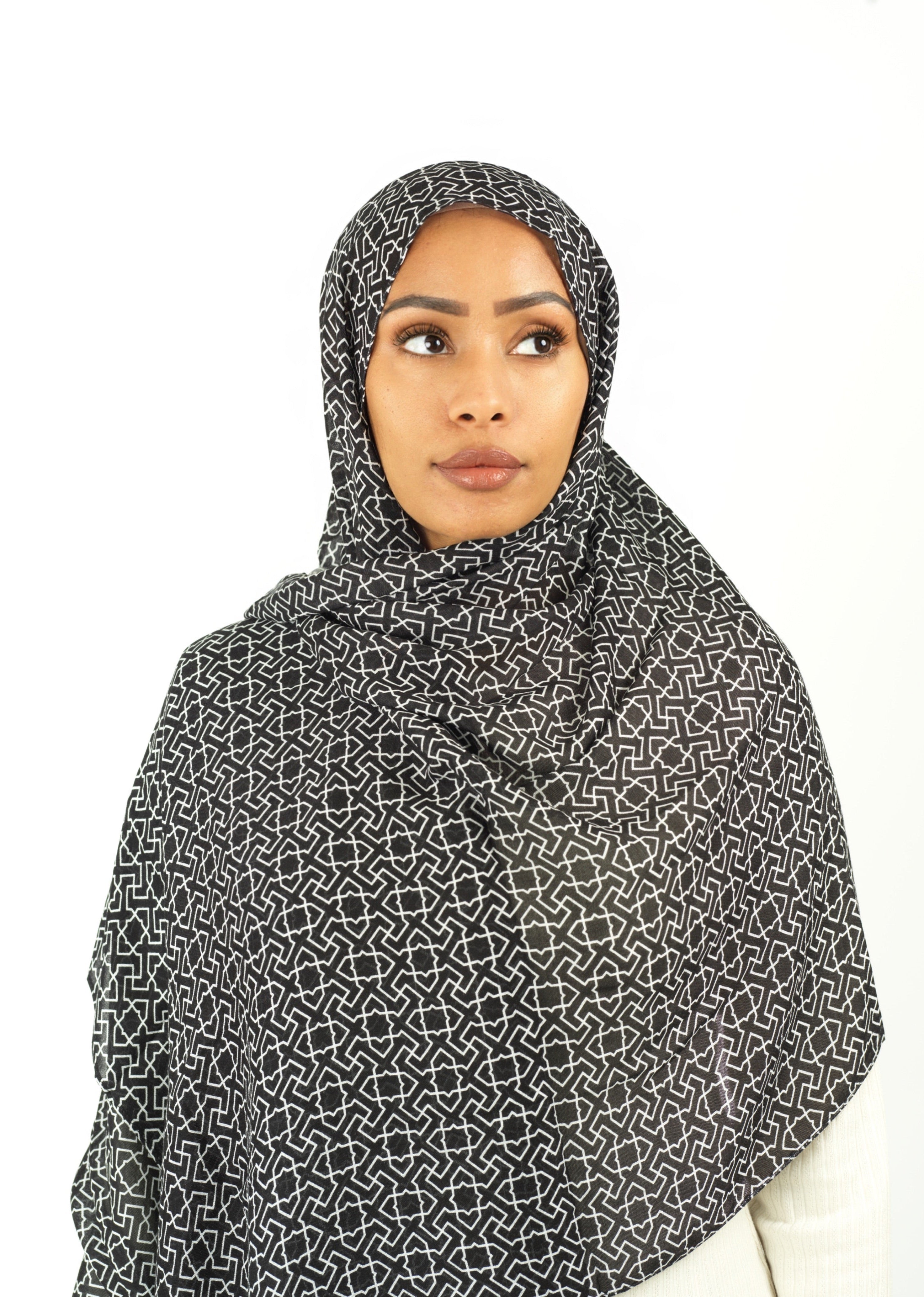 Ilham modal print hijab Kabayare