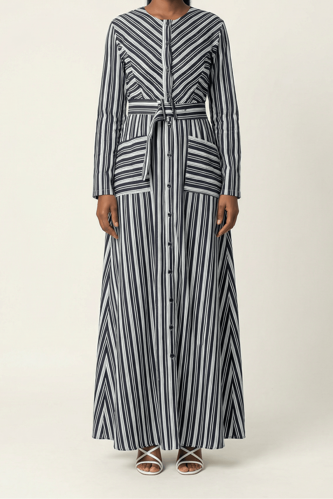 Impressive stripped maxi dress Kabayare