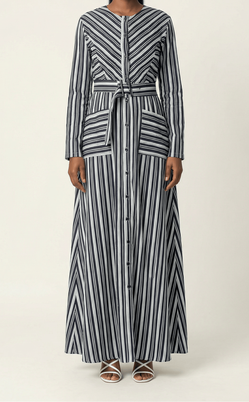 Impressive stripped maxi dress Kabayare