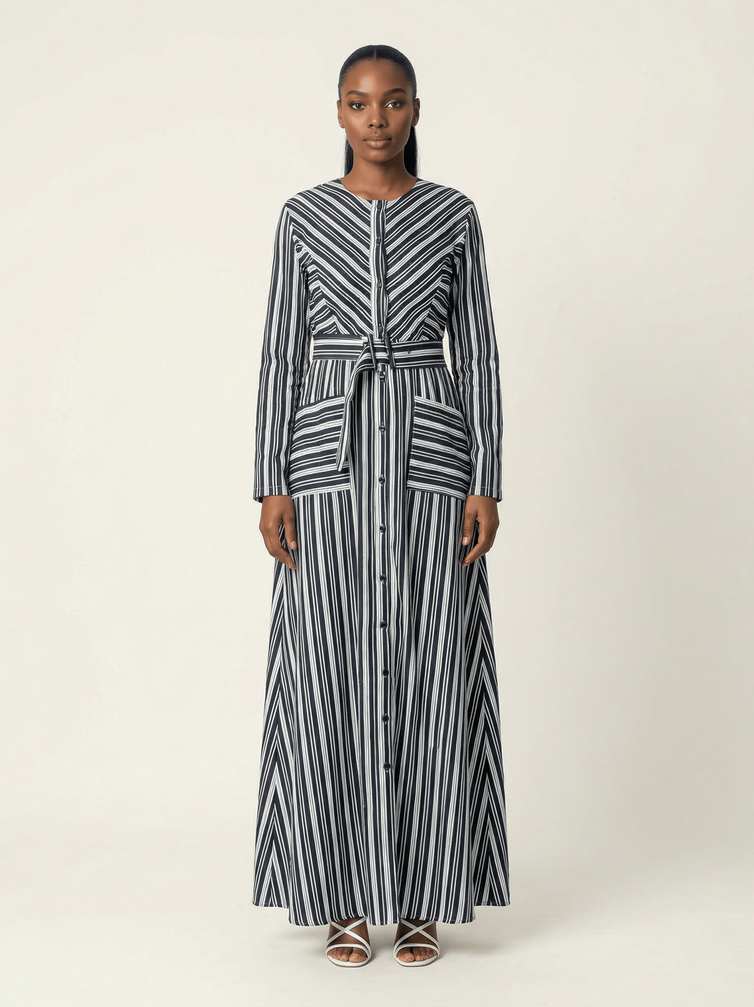 Impressive stripped maxi dress Kabayare