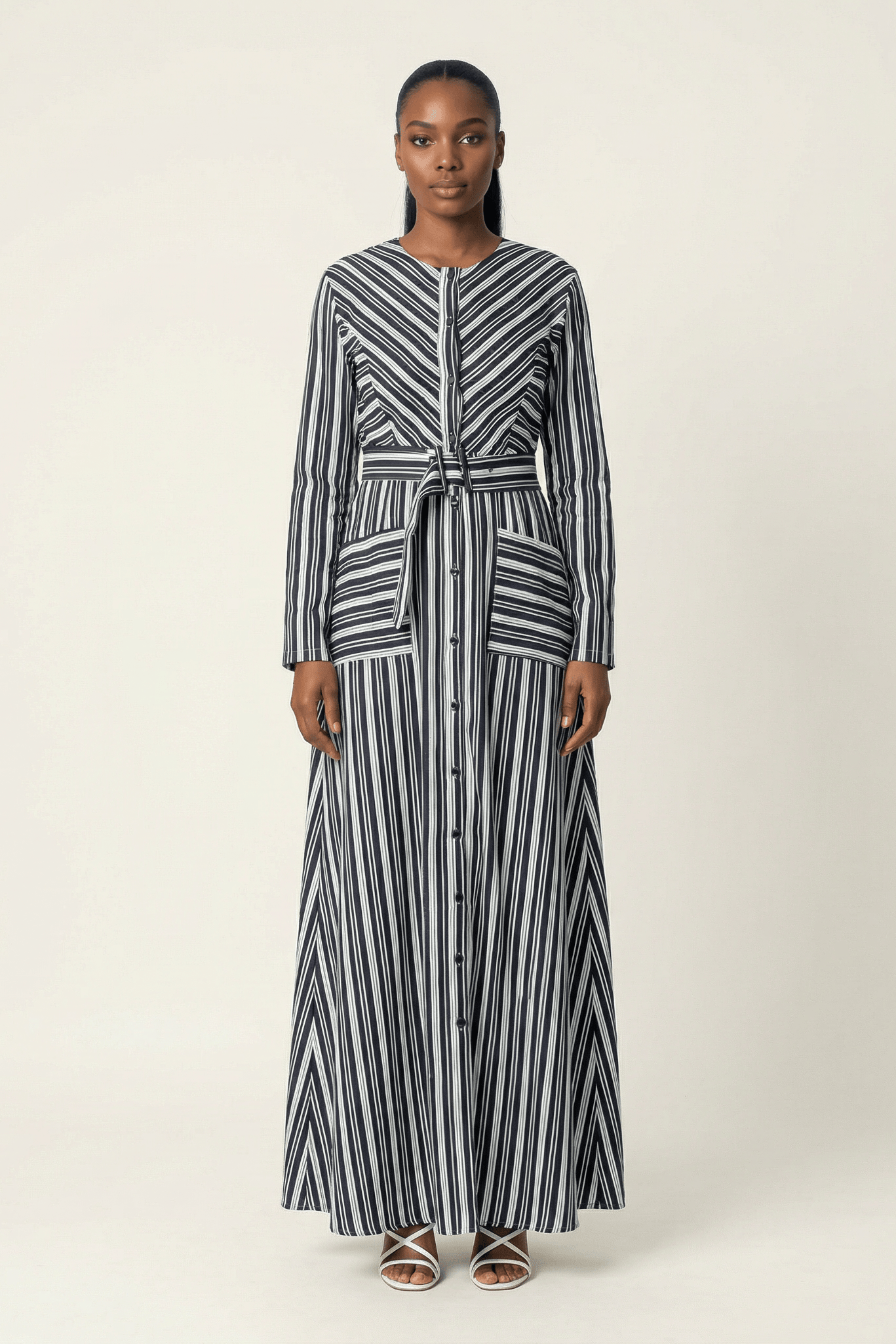 Impressive stripped maxi dress Kabayare