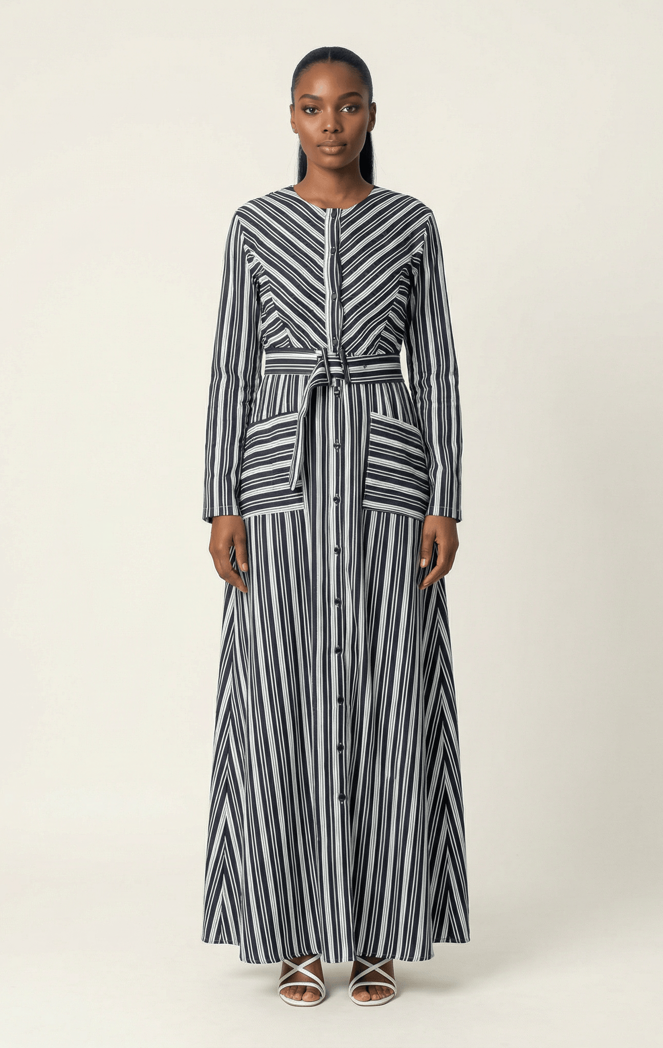 Impressive stripped maxi dress Kabayare