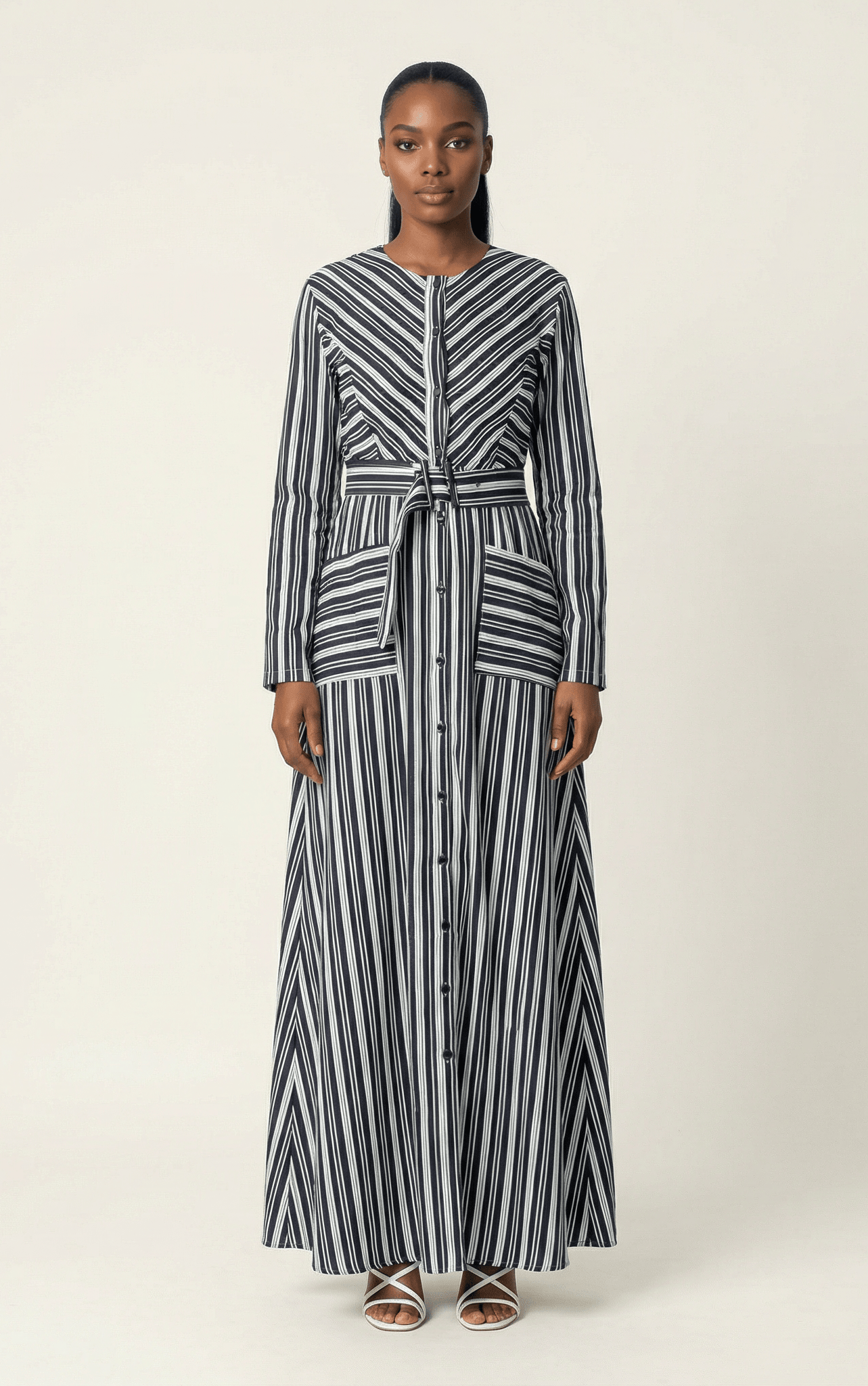 Impressive stripped maxi dress Kabayare