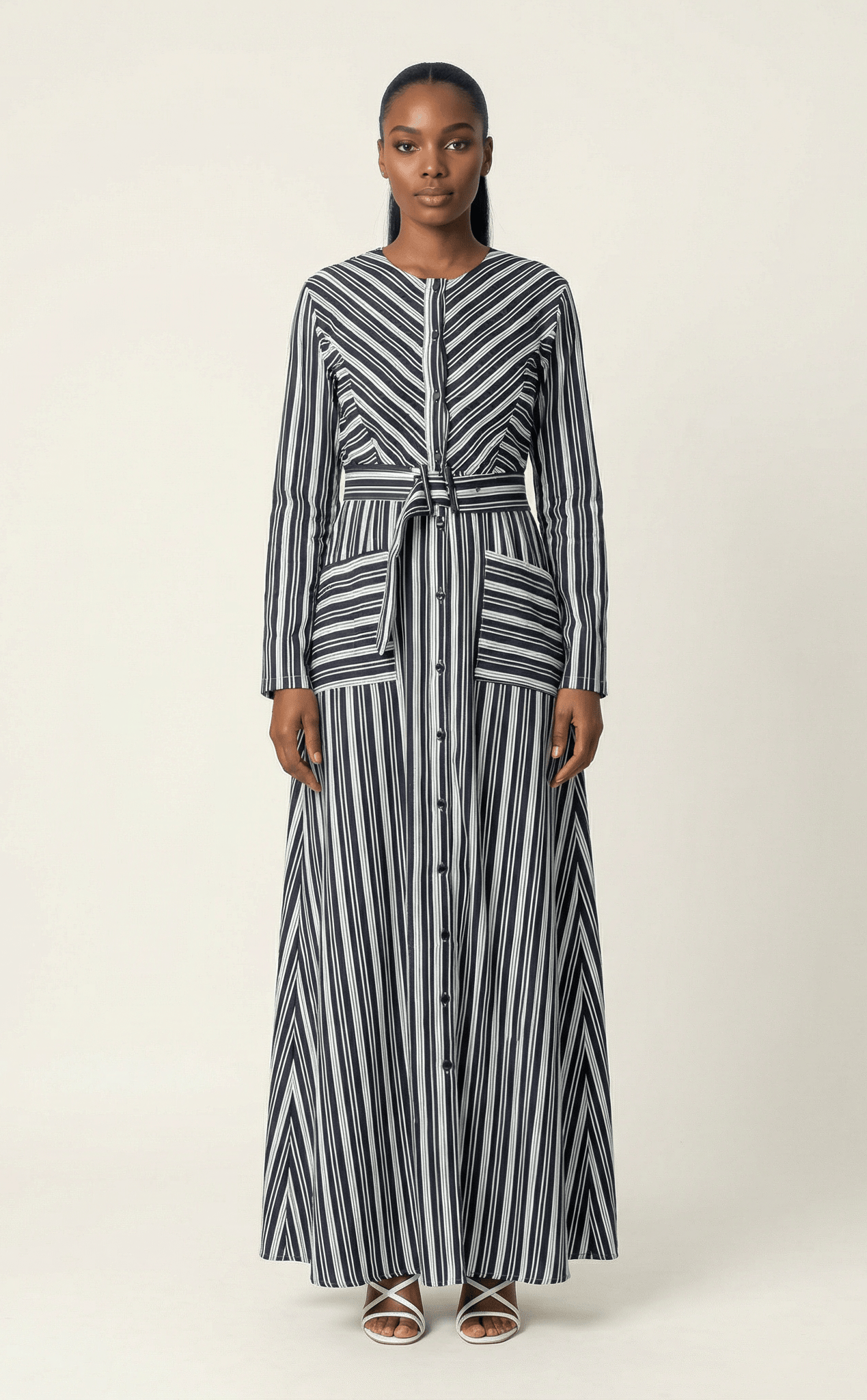 Impressive stripped maxi dress Kabayare