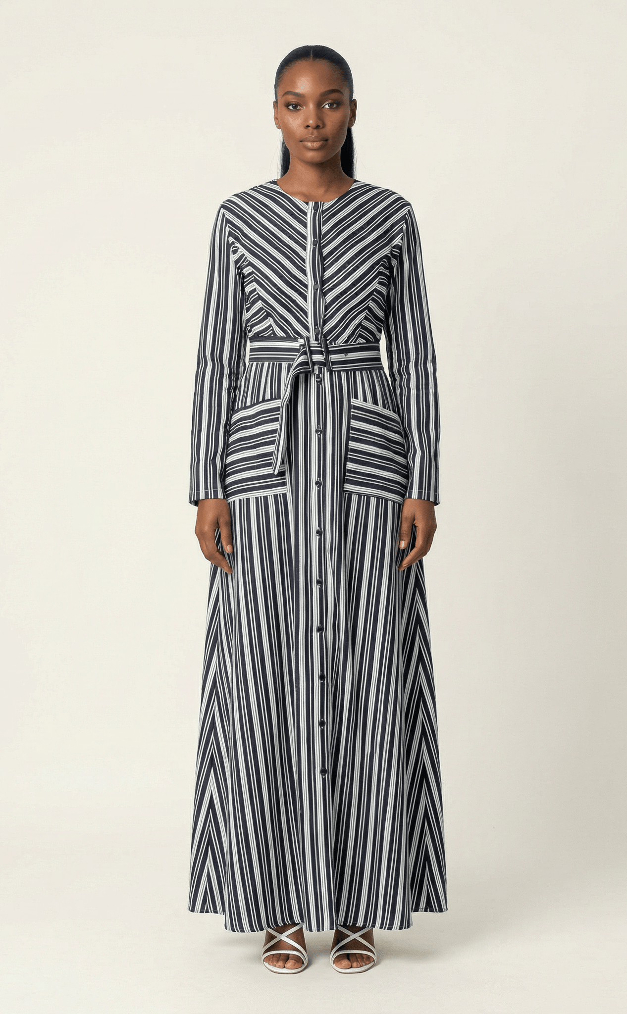 Impressive stripped maxi dress Kabayare