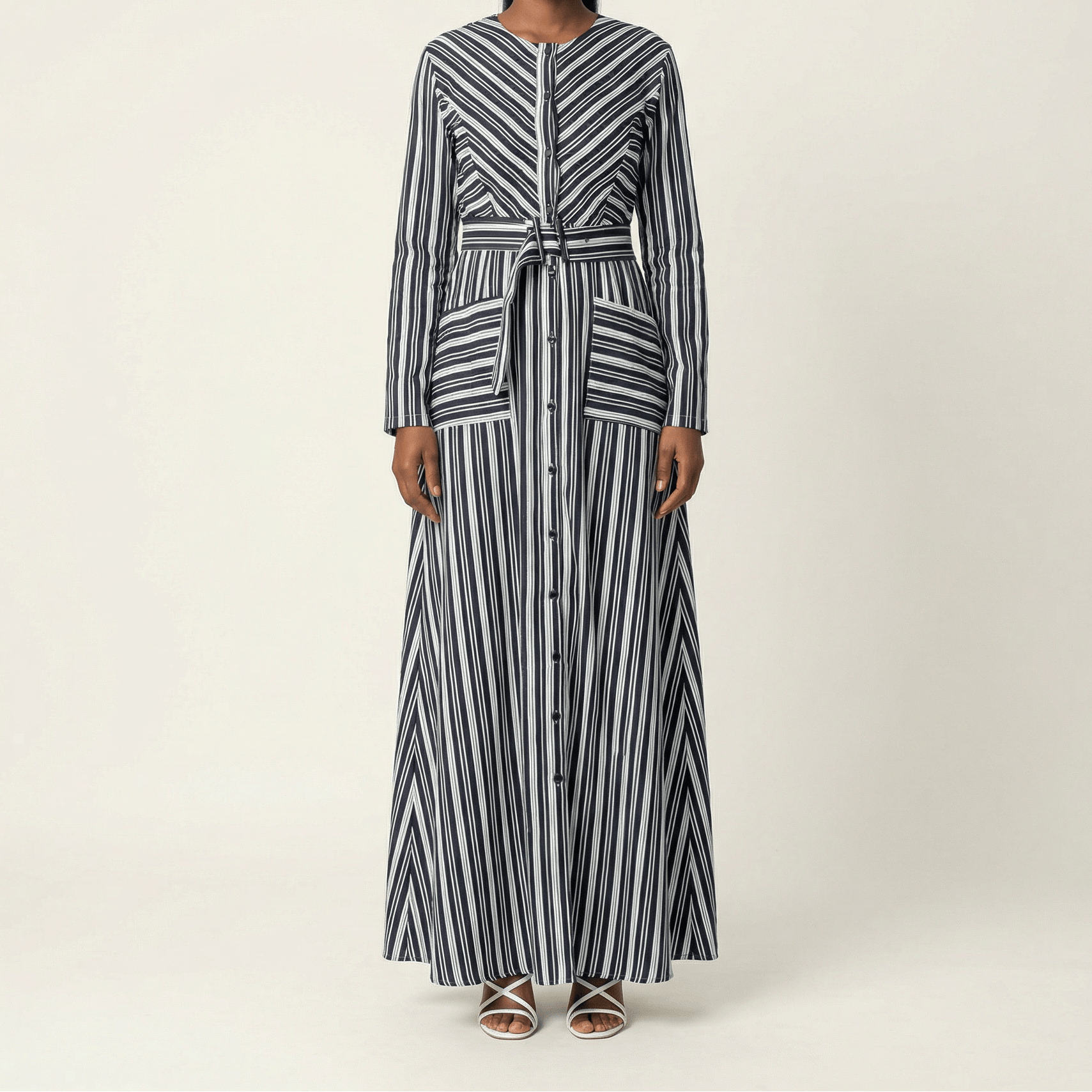 Impressive stripped maxi dress Kabayare