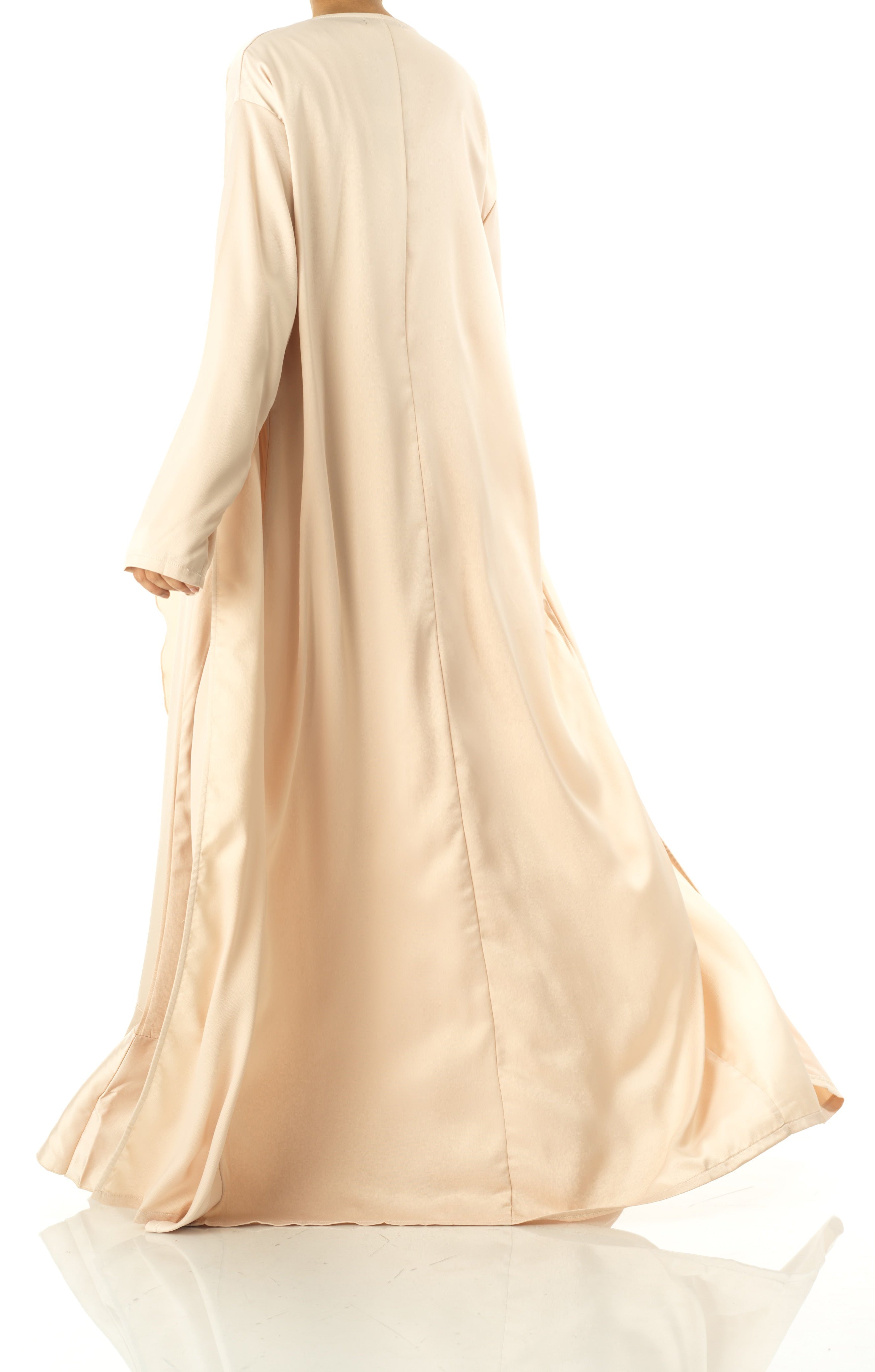 Ivory Pearl Princess Jasmine satin kimono two-piece set Kabayare