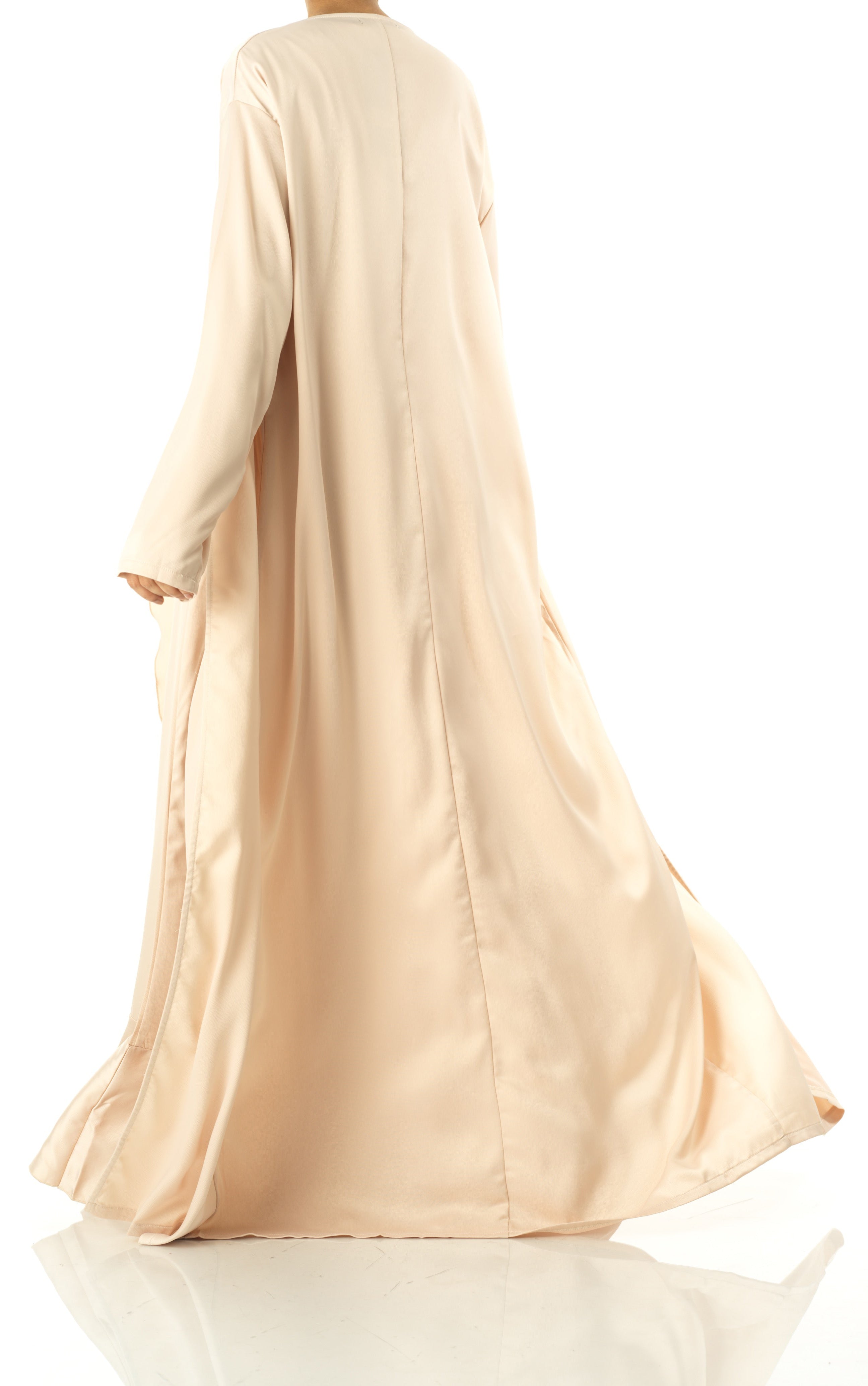 Ivory Pearl Princess Jasmine satin kimono two-piece set Kabayare