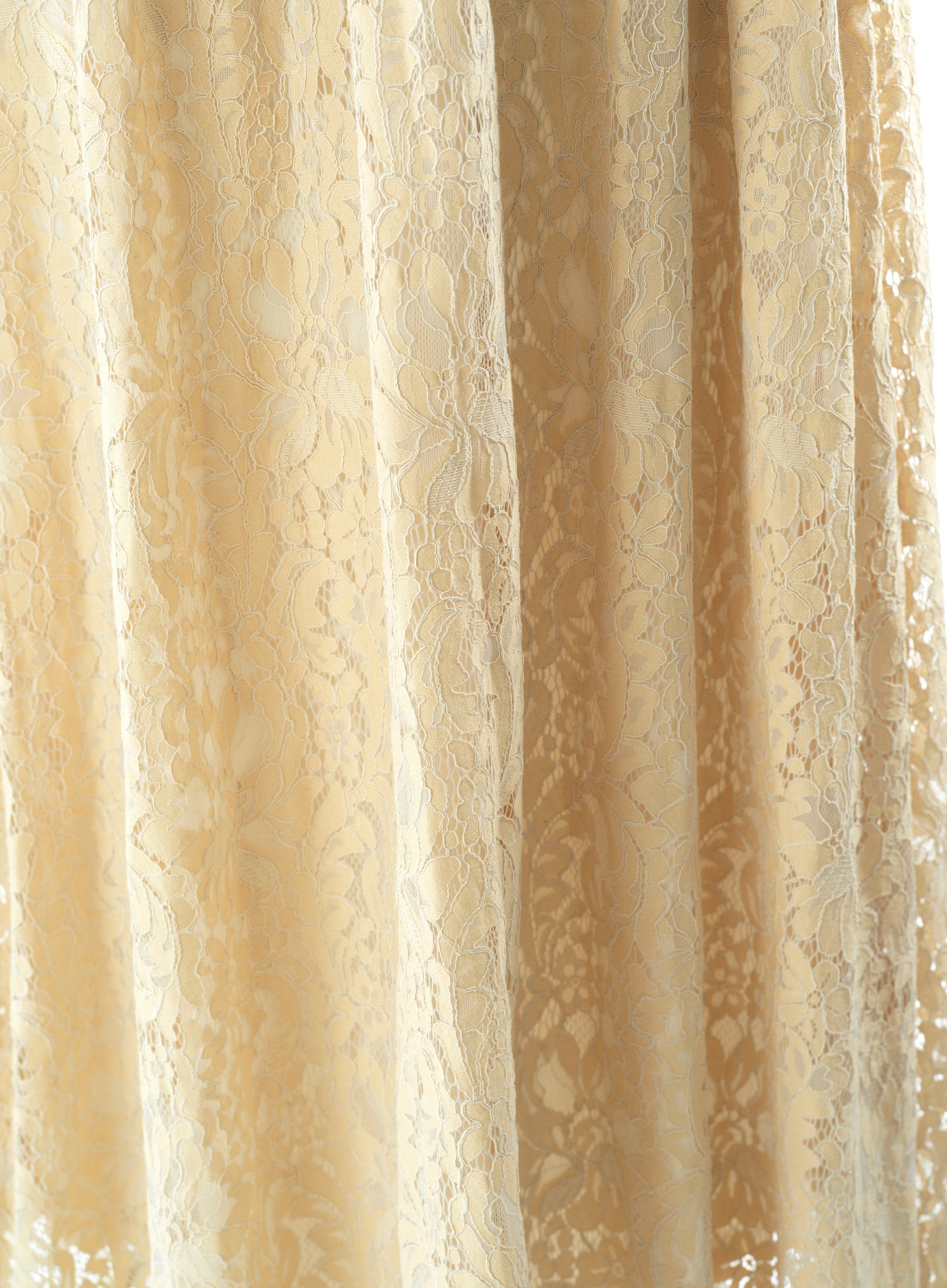 Ivory Romantic and feminine lace maxi dress Kabayare