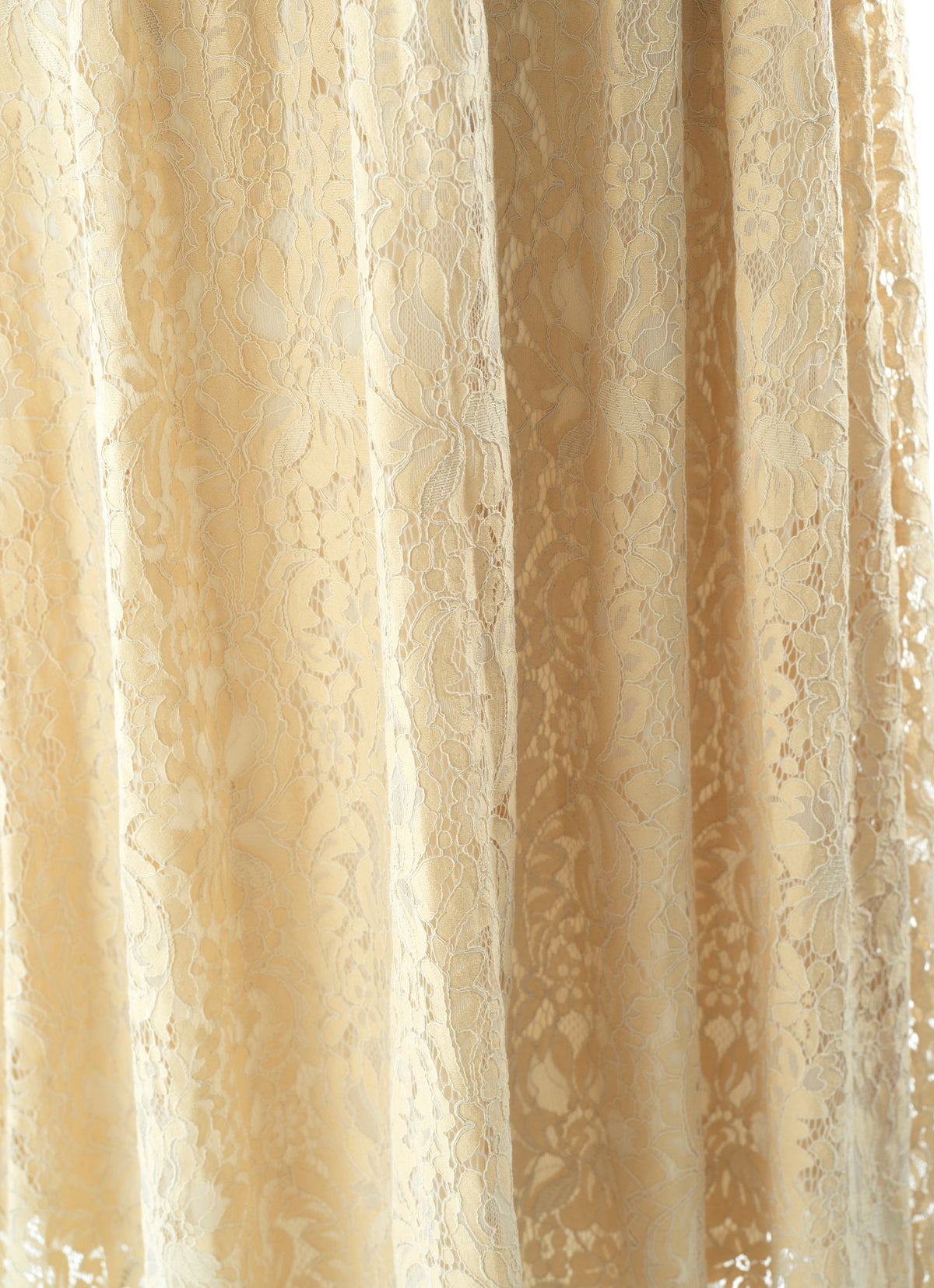 Ivory Romantic and feminine lace maxi dress Kabayare