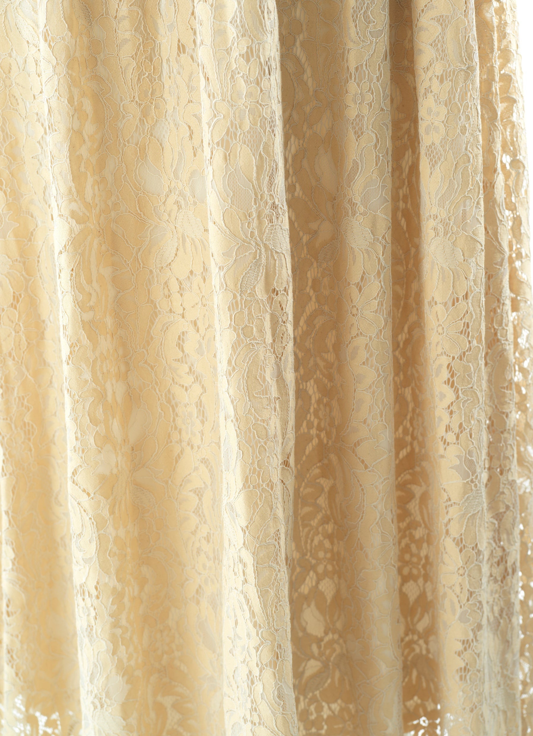 Ivory Romantic and feminine lace maxi dress Kabayare