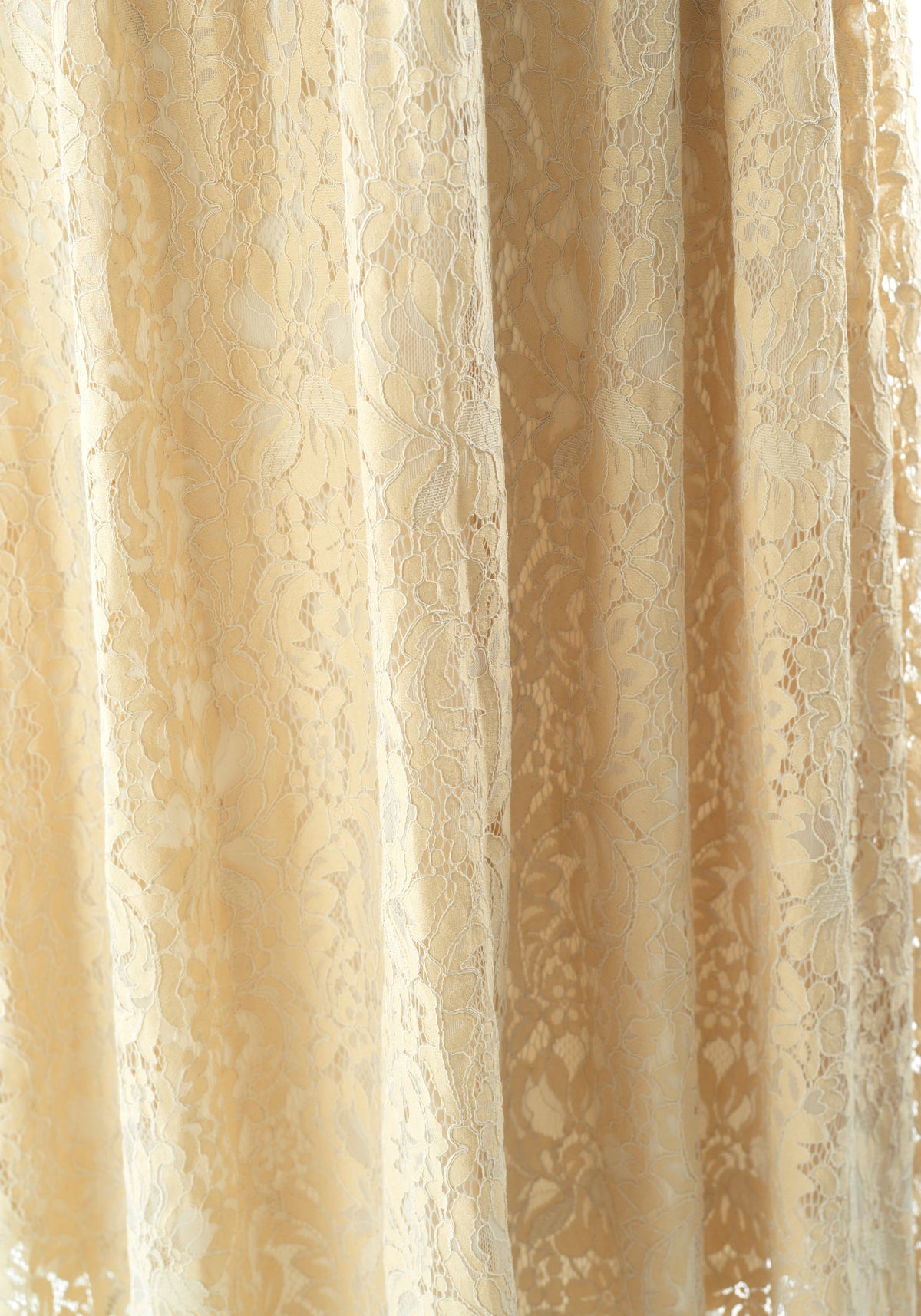 Ivory Romantic and feminine lace maxi dress Kabayare