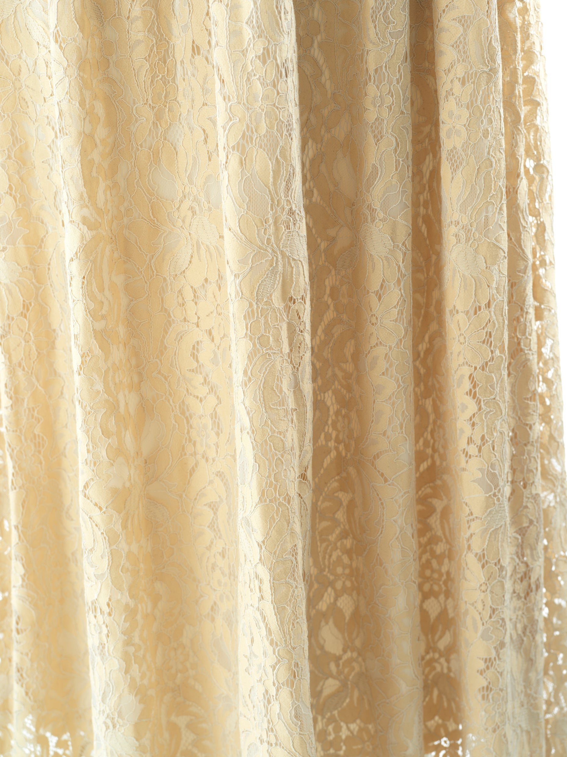 Ivory Romantic and feminine lace maxi dress Kabayare