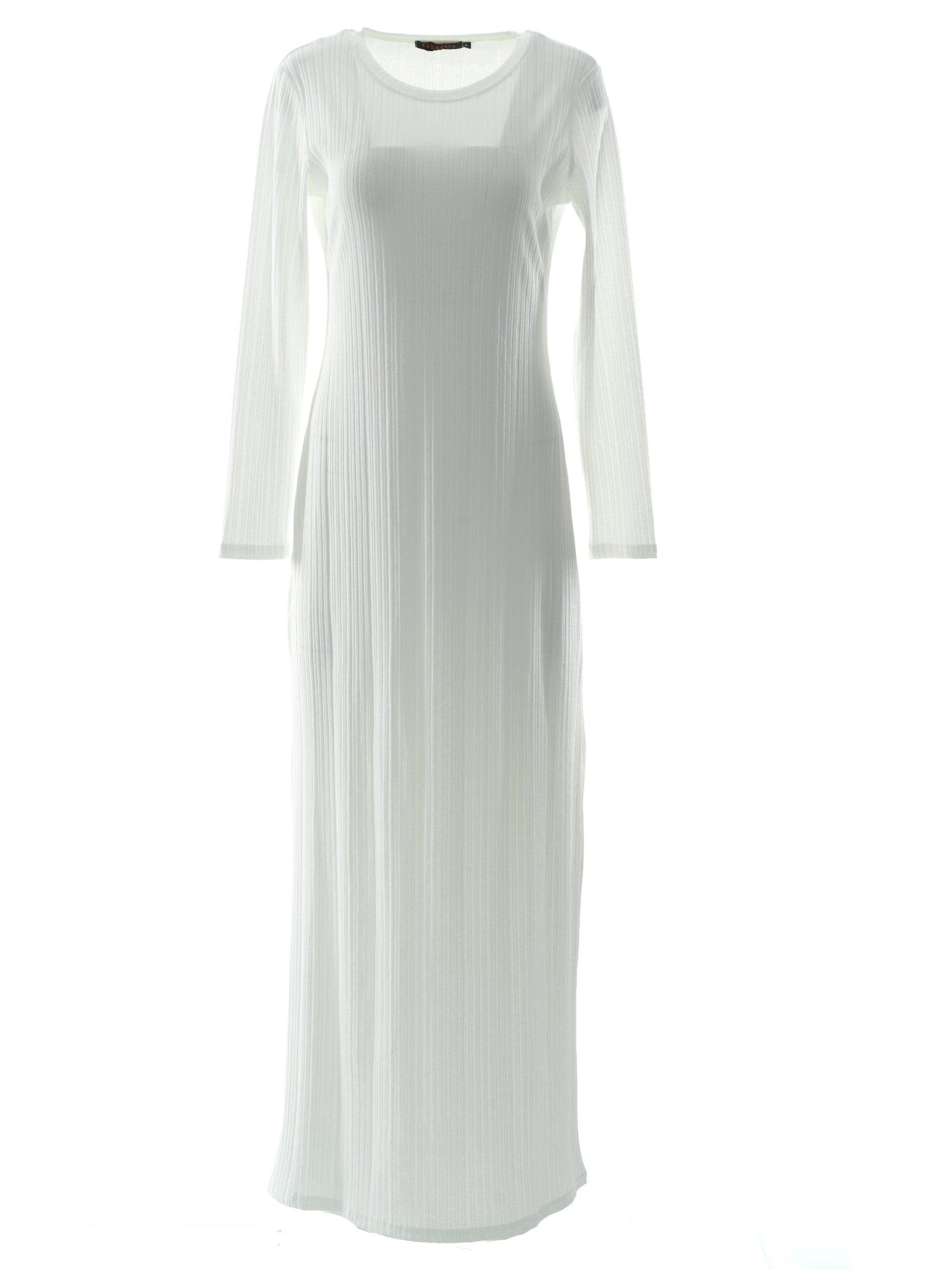 Julia Ribbed Round Neck maxi dress Kabayare