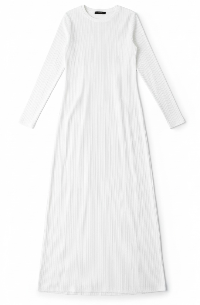 Julia Ribbed Round Neck maxi dress Kabayare