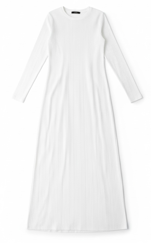 Julia Ribbed Round Neck maxi dress Kabayare
