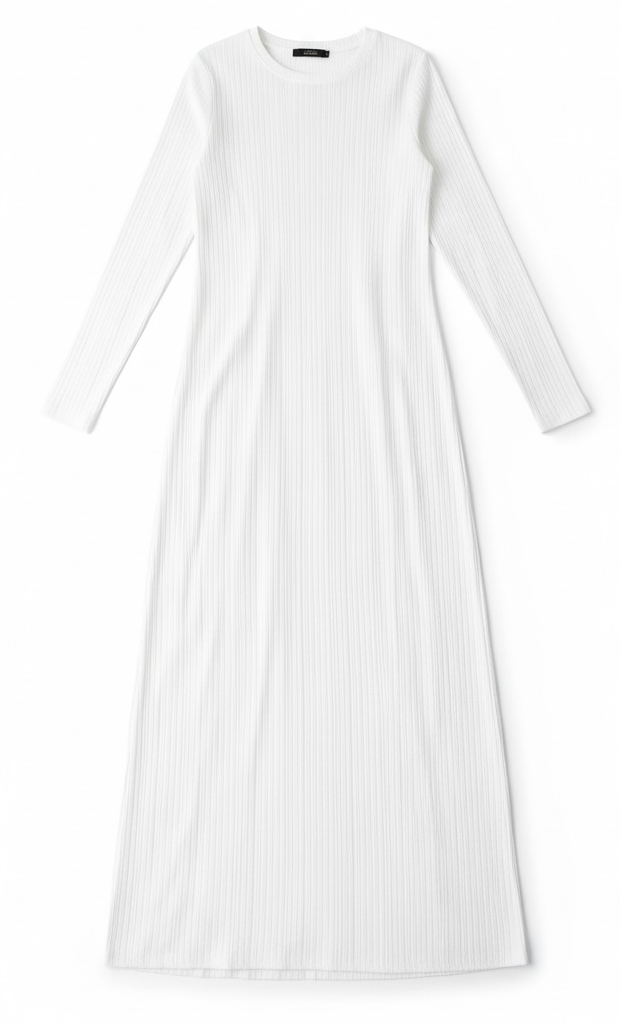 Julia Ribbed Round Neck maxi dress Kabayare