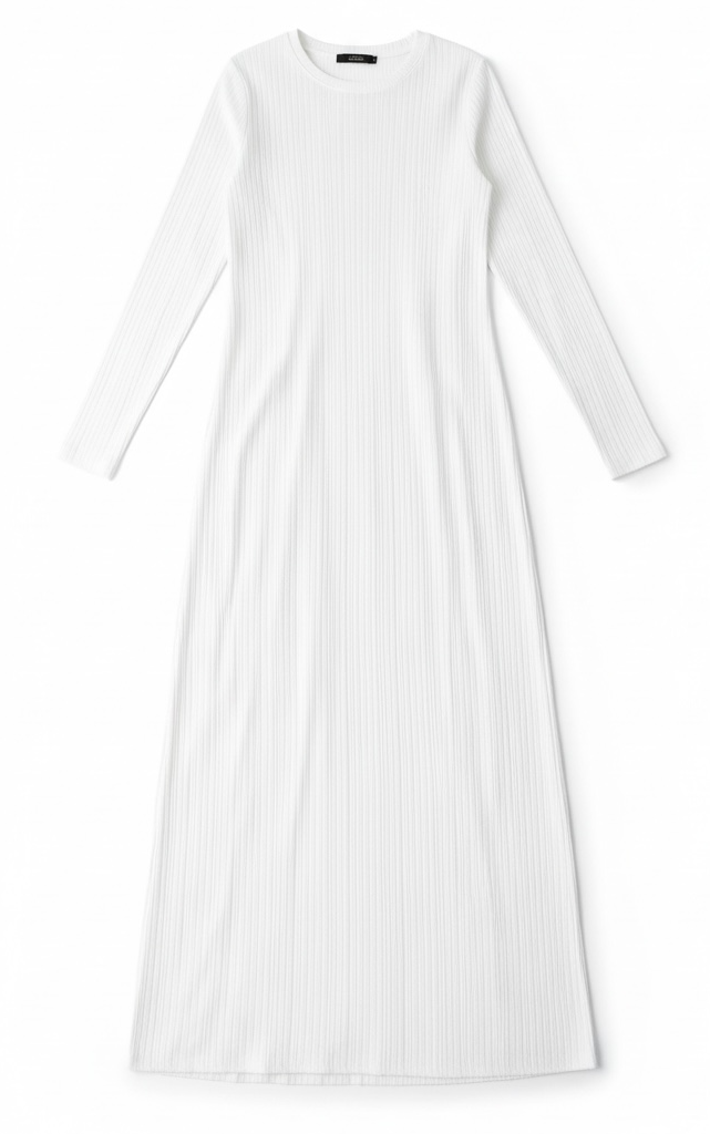 Julia Ribbed Round Neck maxi dress Kabayare