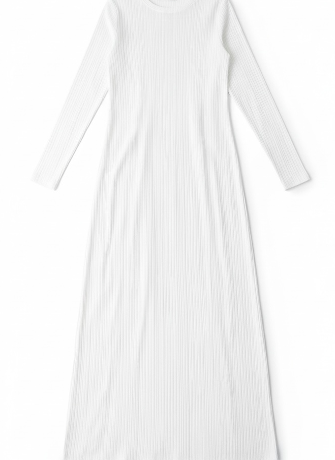 Julia Ribbed Round Neck maxi dress Kabayare