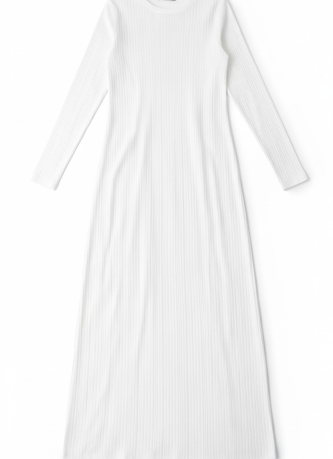 Julia Ribbed Round Neck maxi dress Kabayare