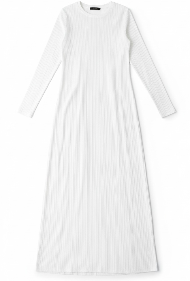 Julia Ribbed Round Neck maxi dress Kabayare