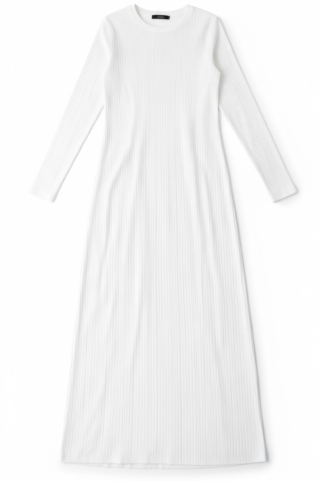 Julia Ribbed Round Neck maxi dress Kabayare