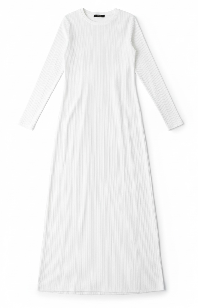 Julia Ribbed Round Neck maxi dress Kabayare