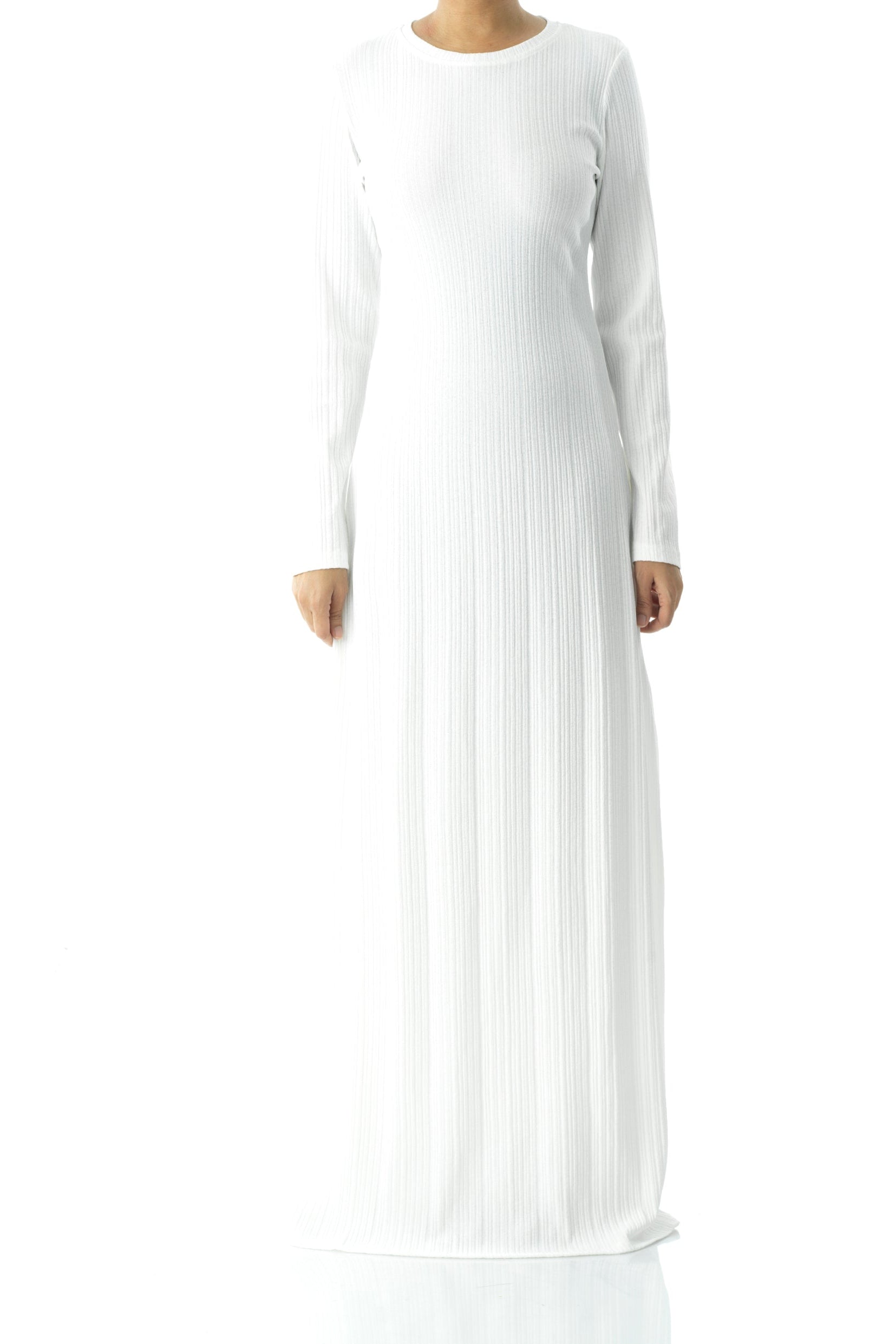 Julia Ribbed Round Neck maxi dress Kabayare