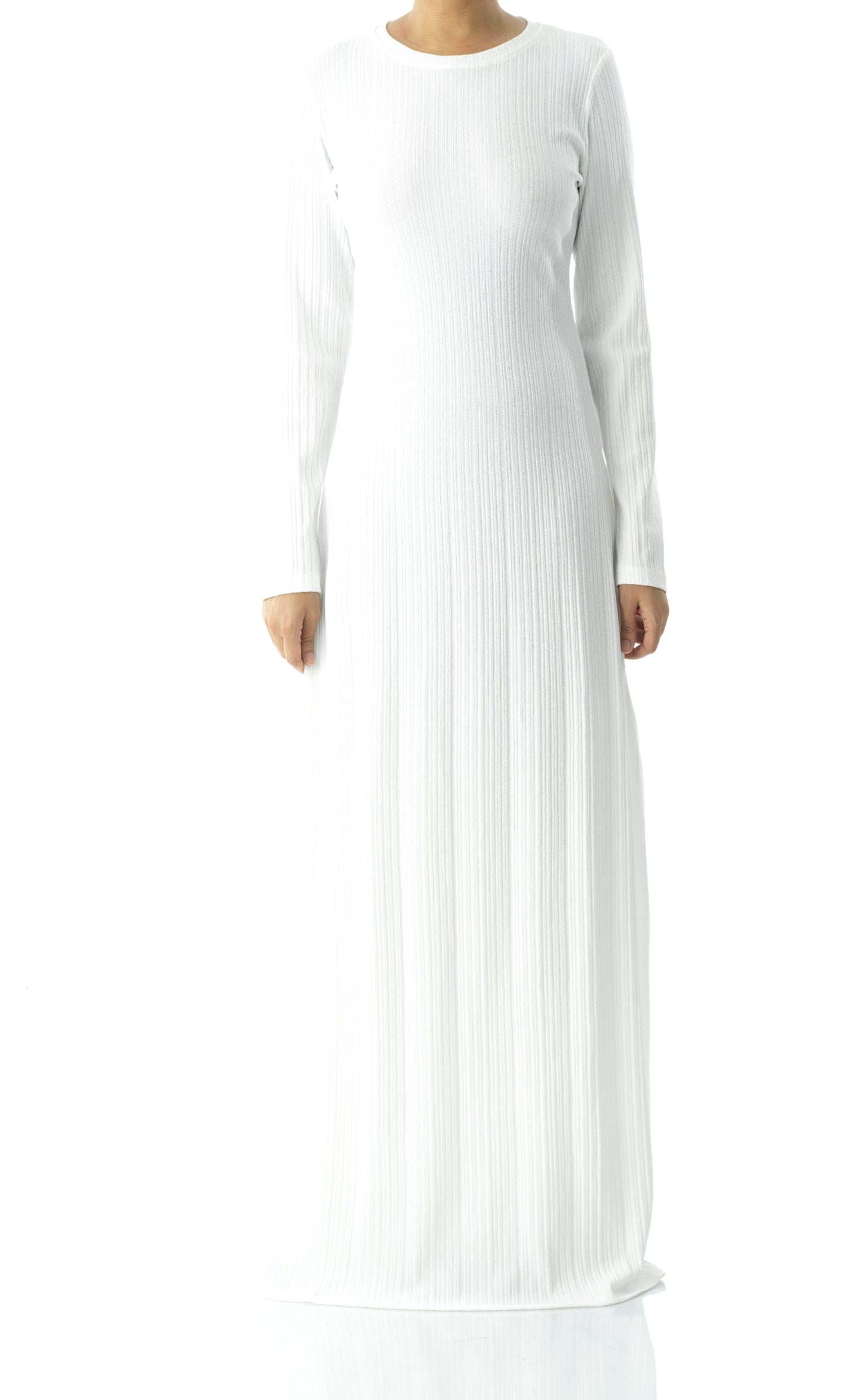 Julia Ribbed Round Neck maxi dress Kabayare