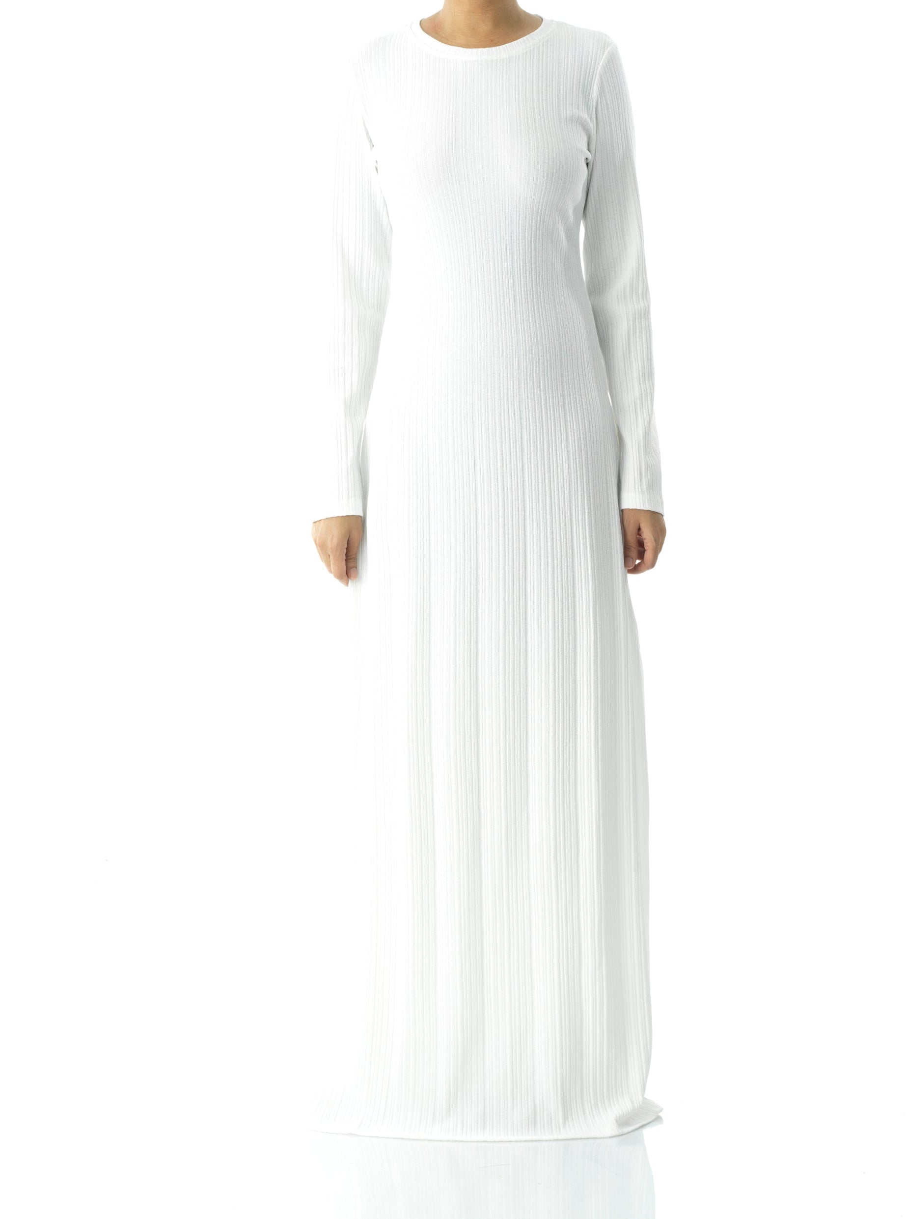 Julia Ribbed Round Neck maxi dress Kabayare