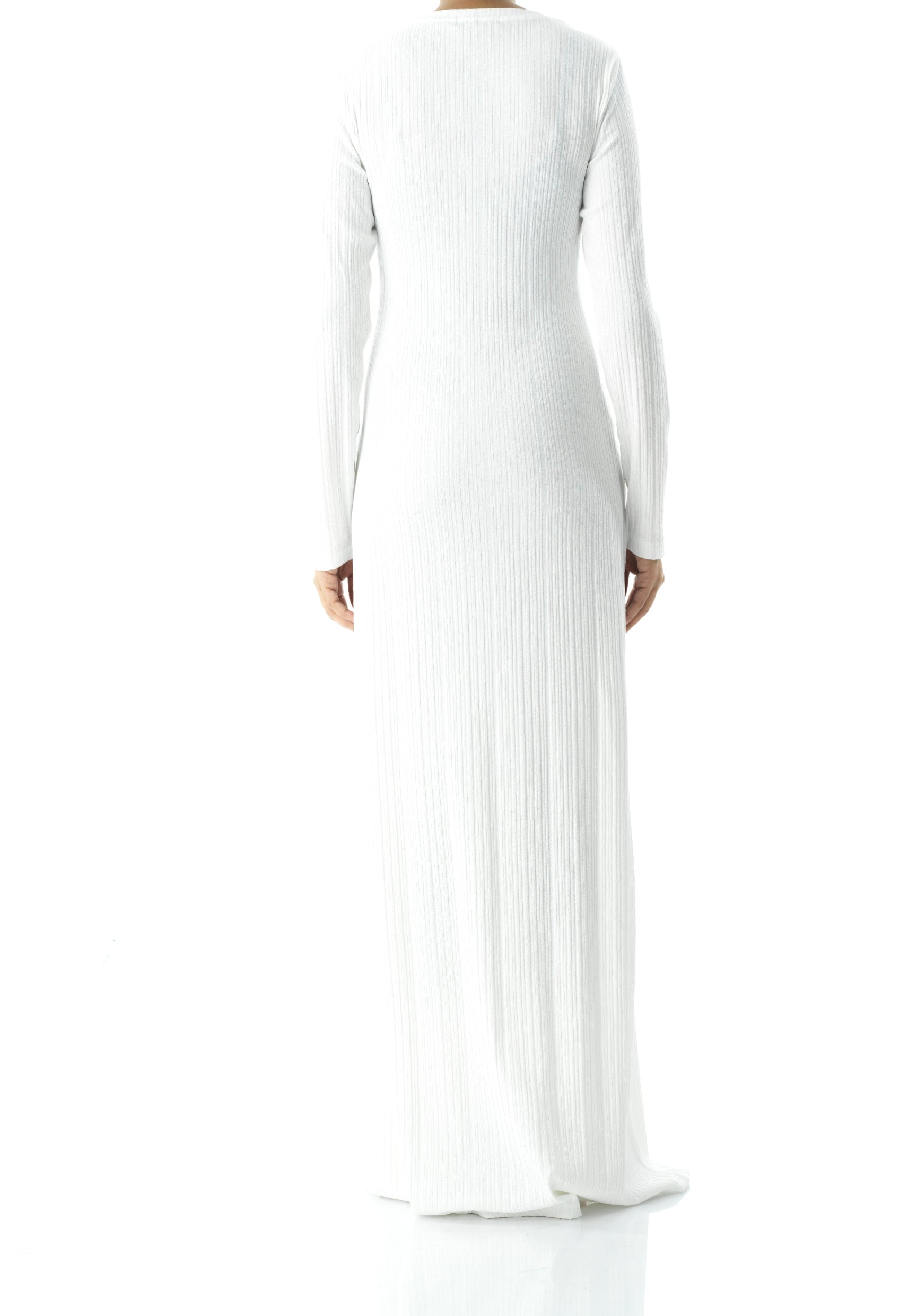 Julia Ribbed Round Neck maxi dress Kabayare