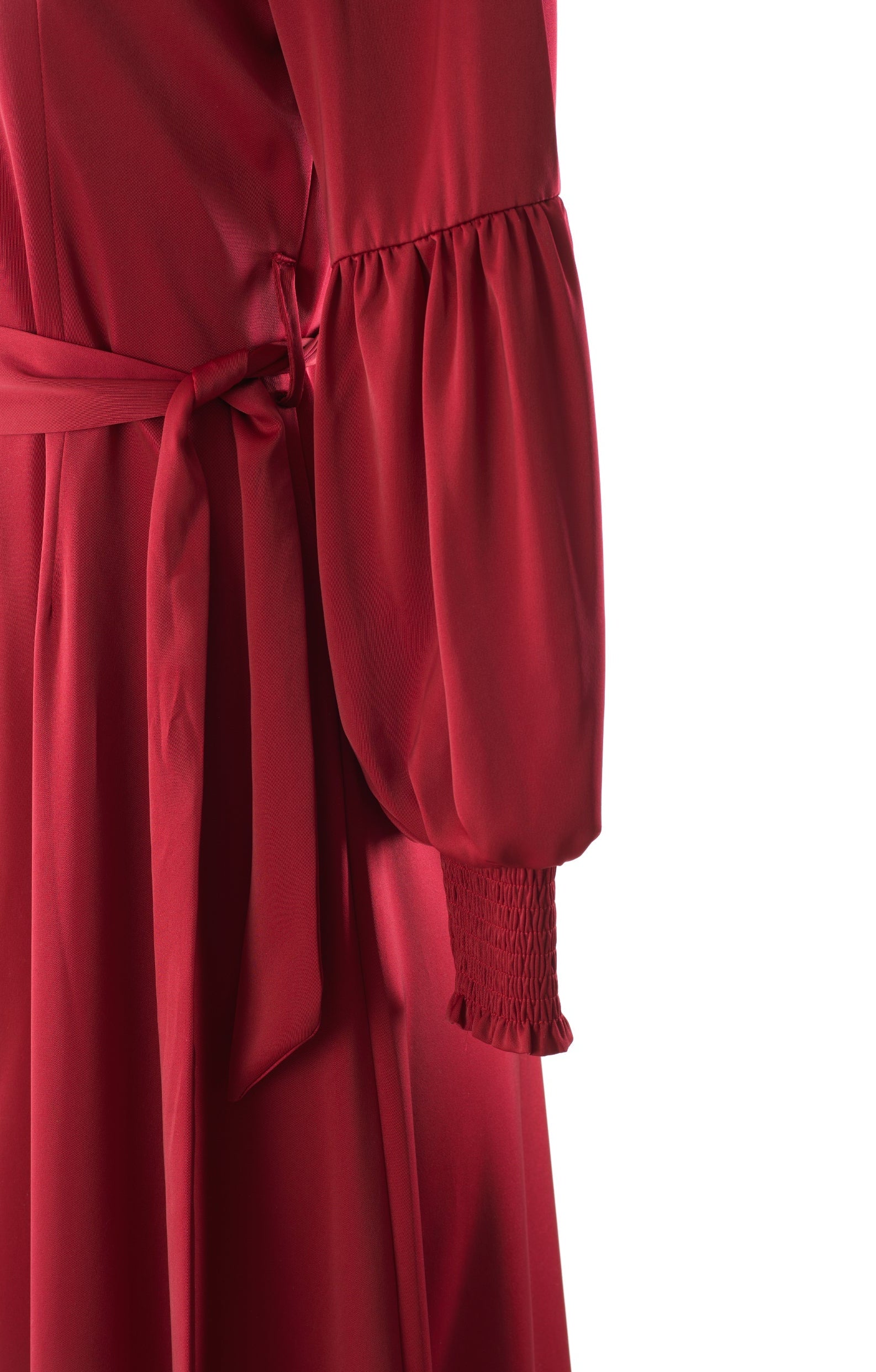 Known To Be Classy Satin Long sleeve Maxi dress Kabayare
