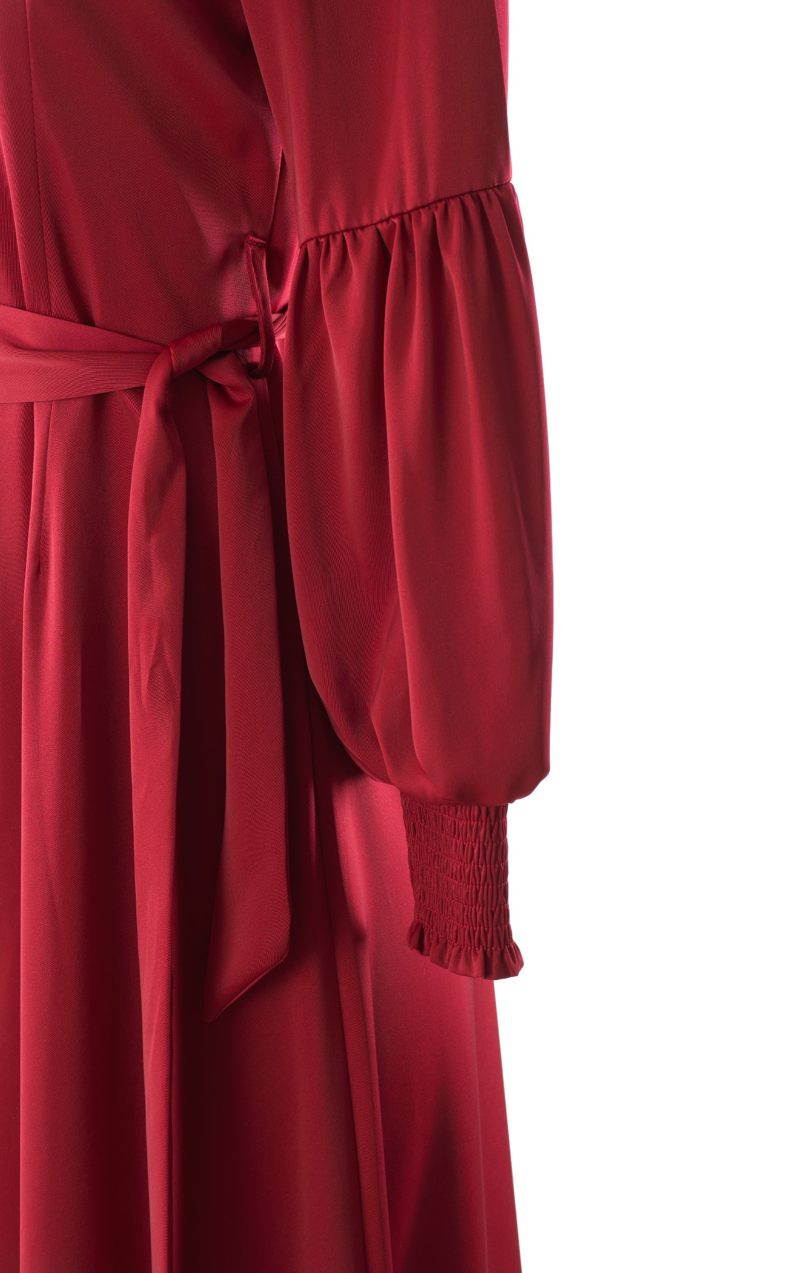 Known To Be Classy Satin Long sleeve Maxi dress Kabayare