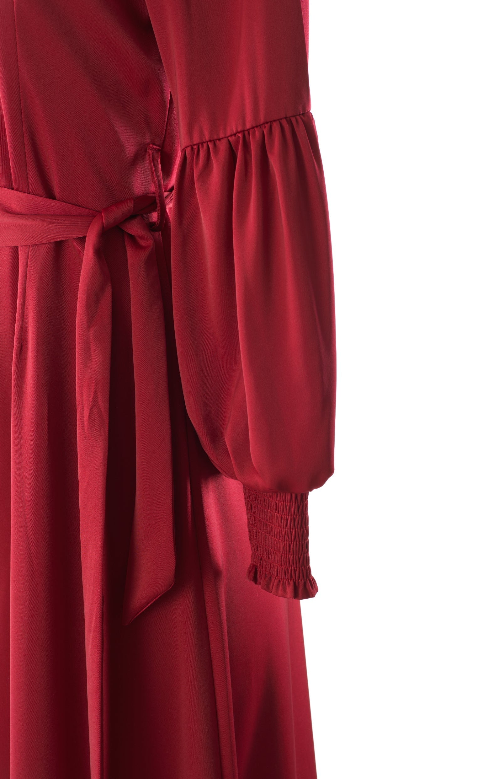 Known To Be Classy Satin Long sleeve Maxi dress Kabayare