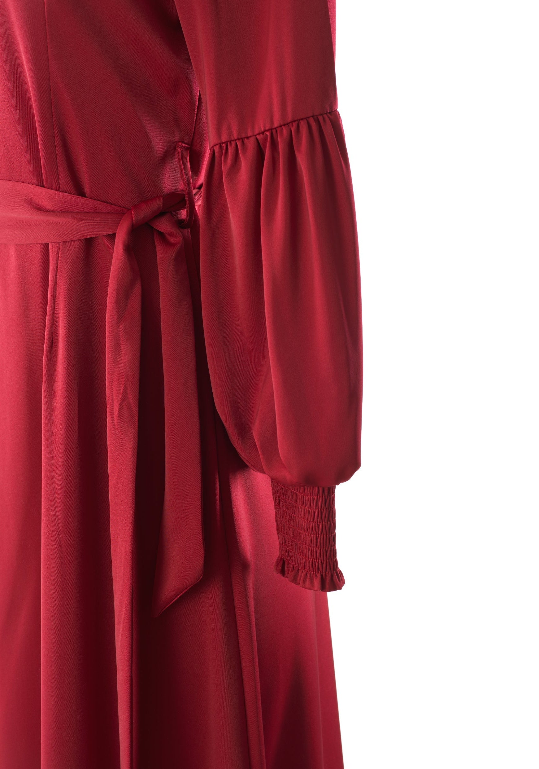 Known To Be Classy Satin Long sleeve Maxi dress Kabayare