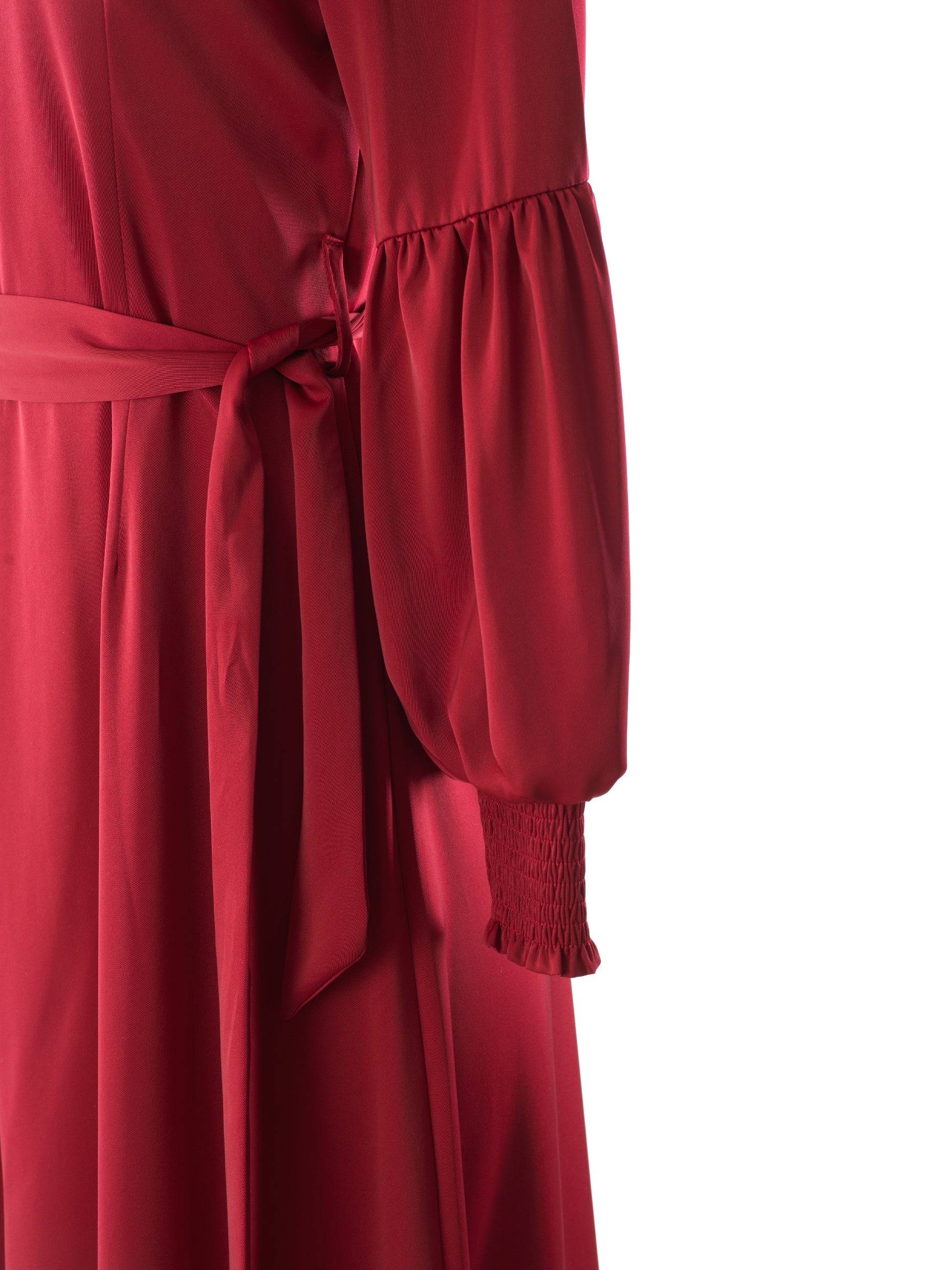 Known To Be Classy Satin Long sleeve Maxi dress Kabayare