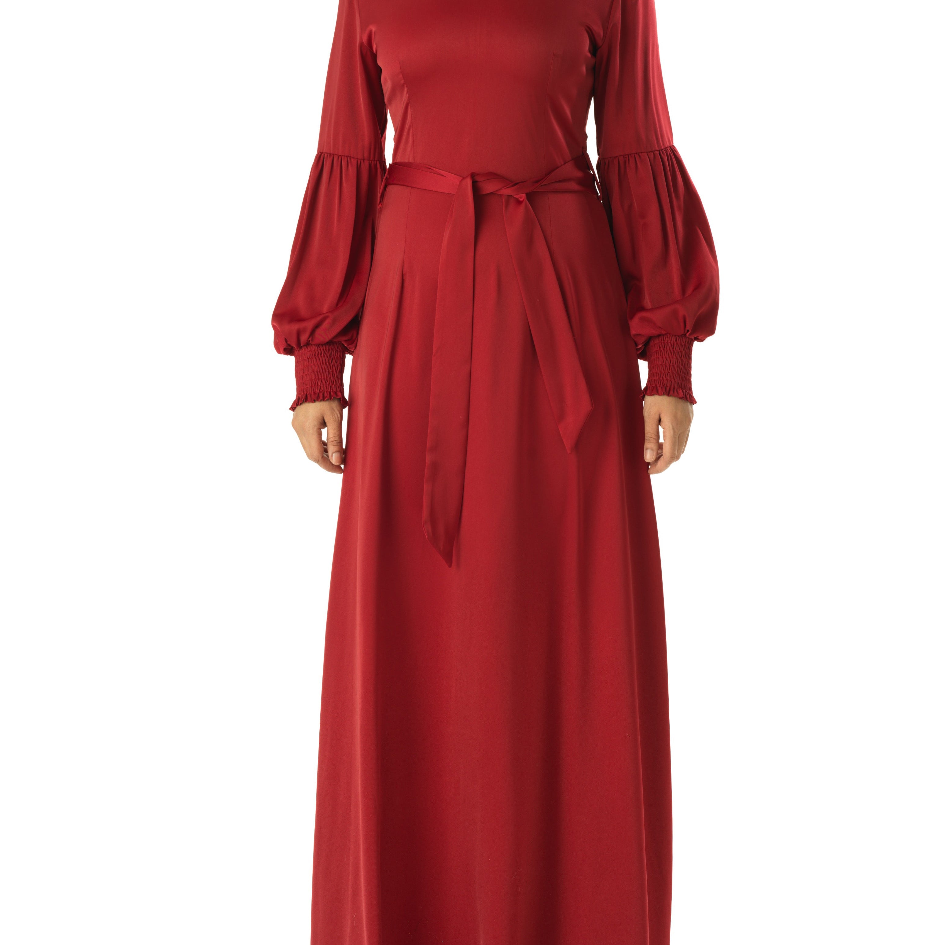 Known To Be Classy Satin Long sleeve Maxi dress Kabayare