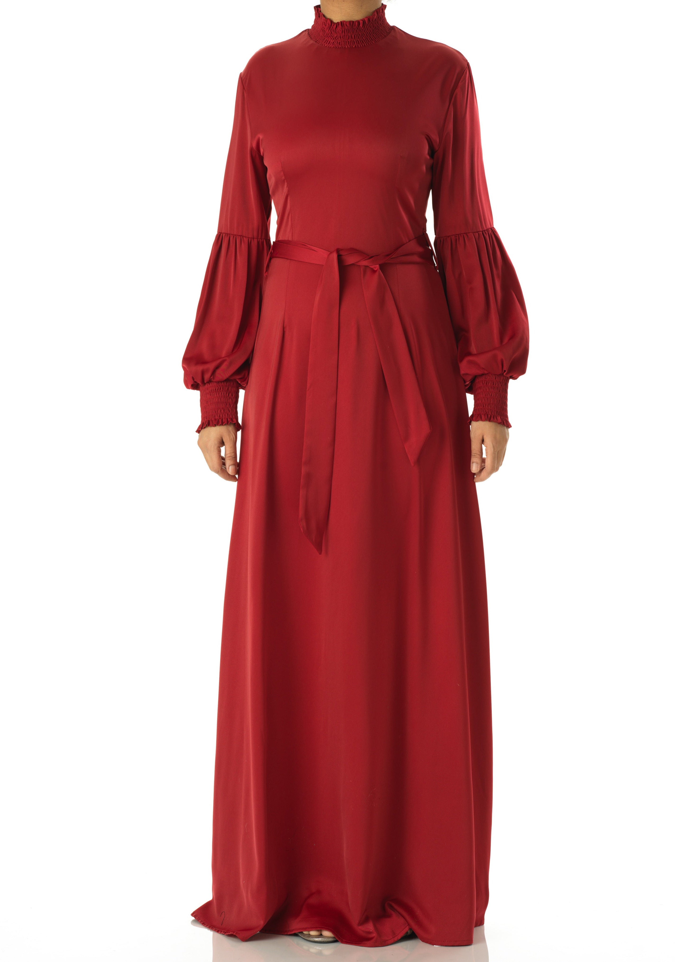 Known To Be Classy Satin Long sleeve Maxi dress Kabayare