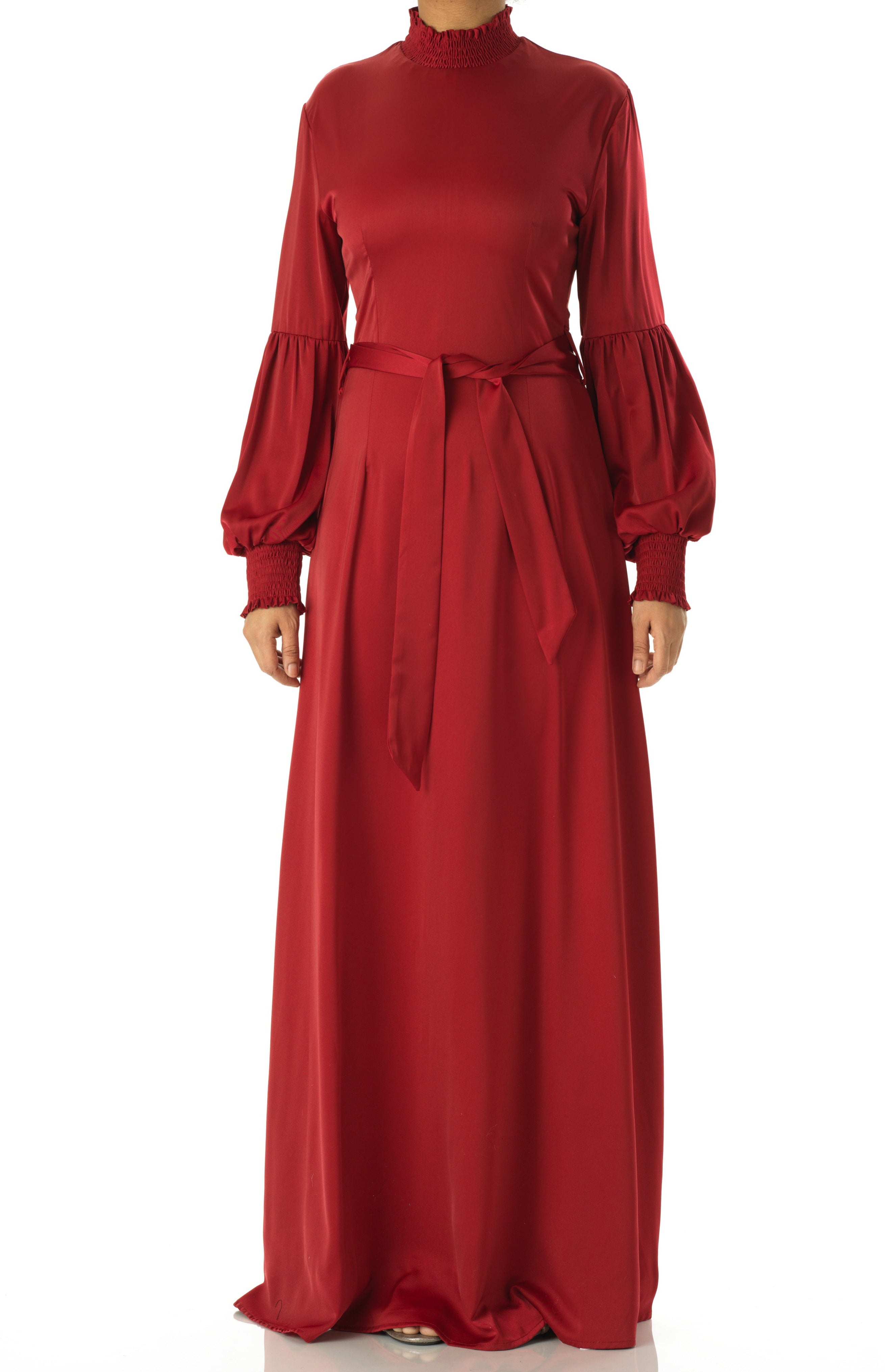 Known To Be Classy Satin Long sleeve Maxi dress Kabayare