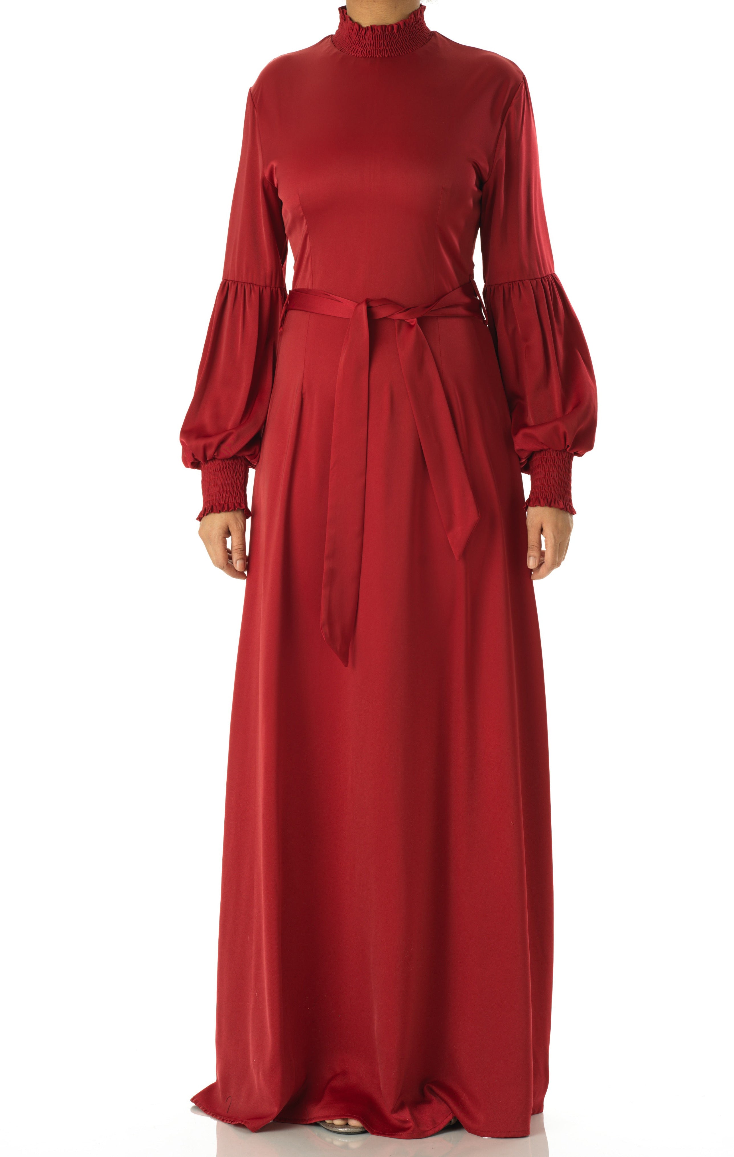 Known To Be Classy Satin Long sleeve Maxi dress Kabayare