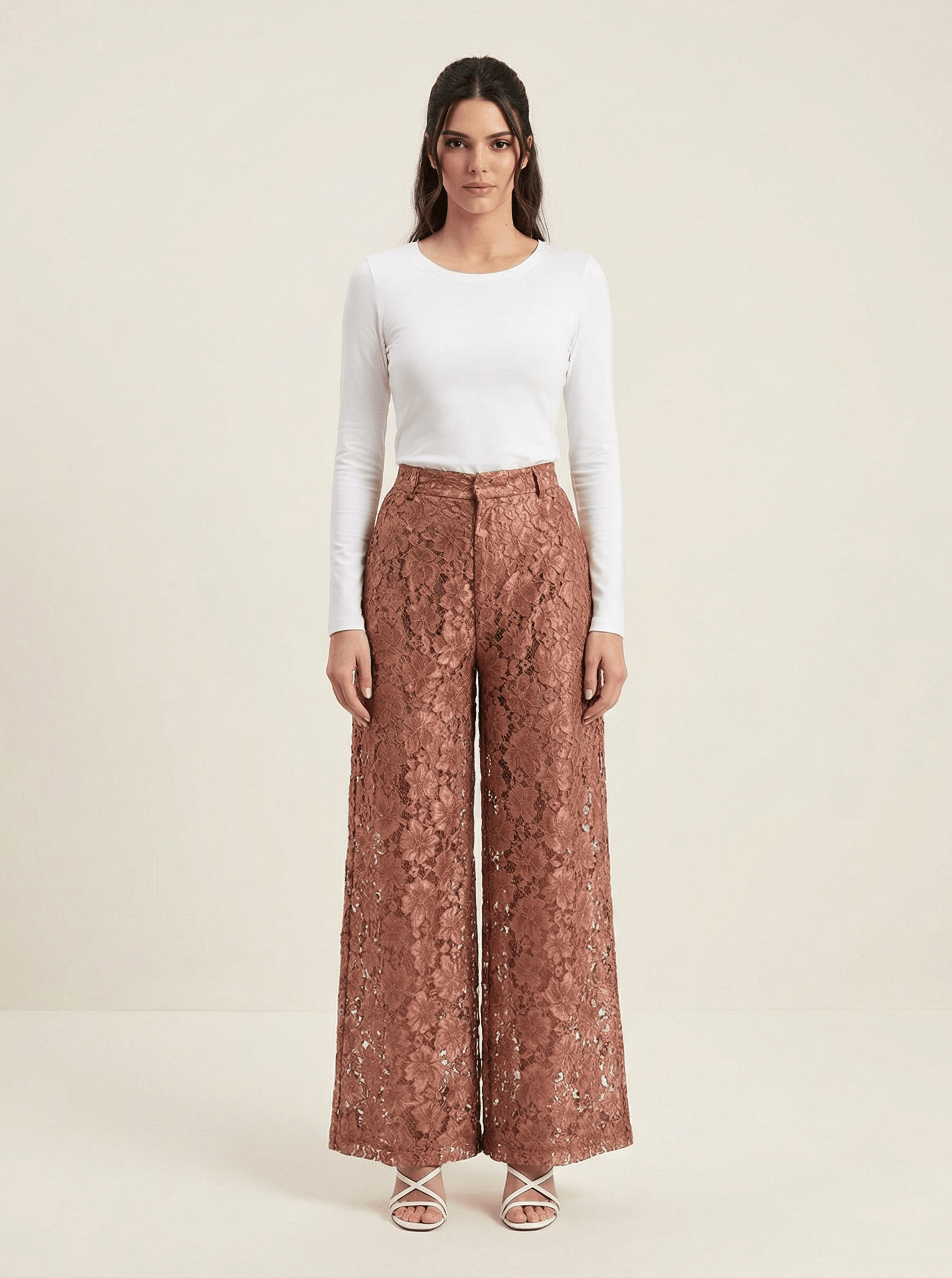 Lace modest trousers (Petite) Kabayare