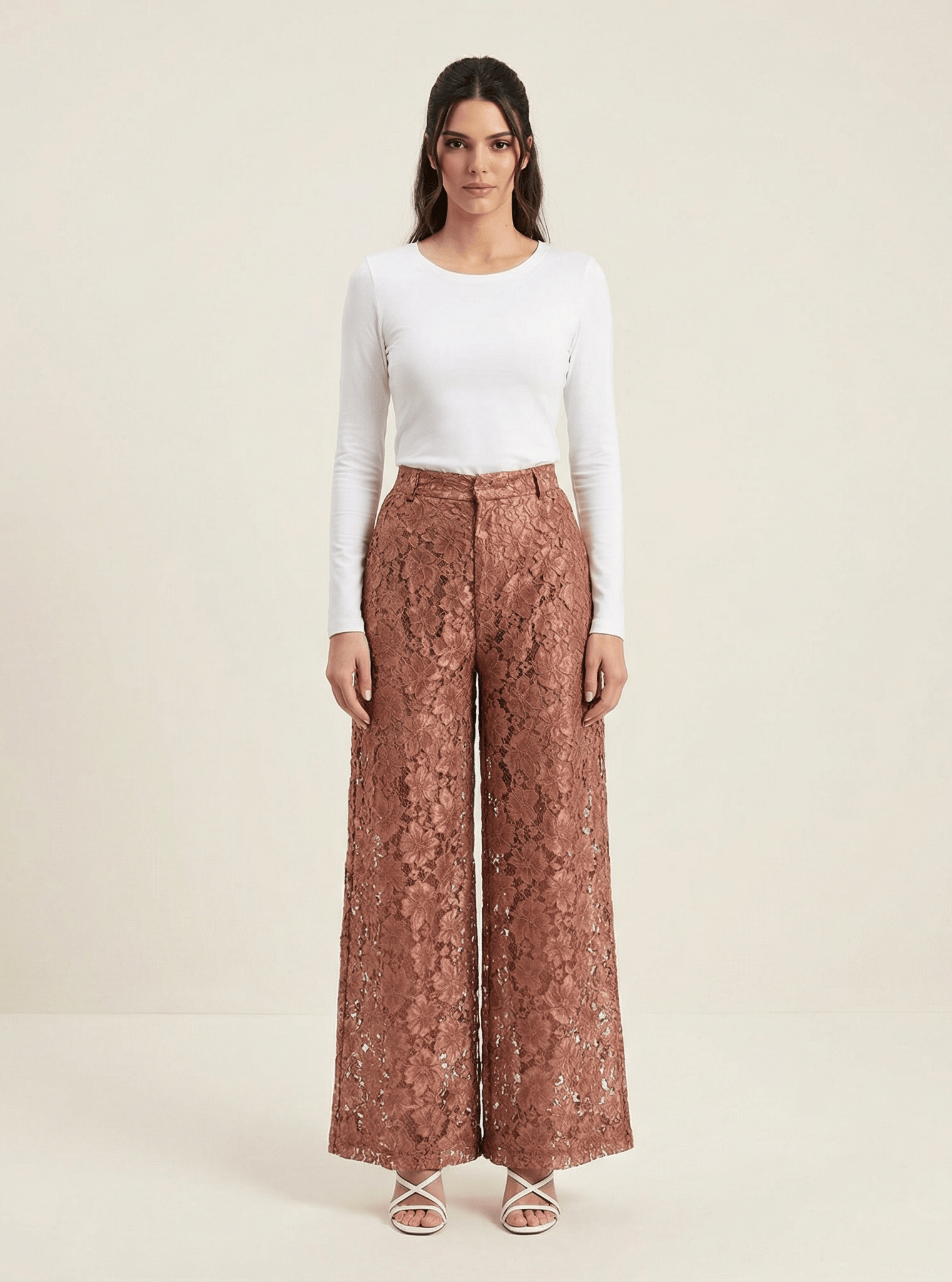 Lace modest trousers (Petite) Kabayare