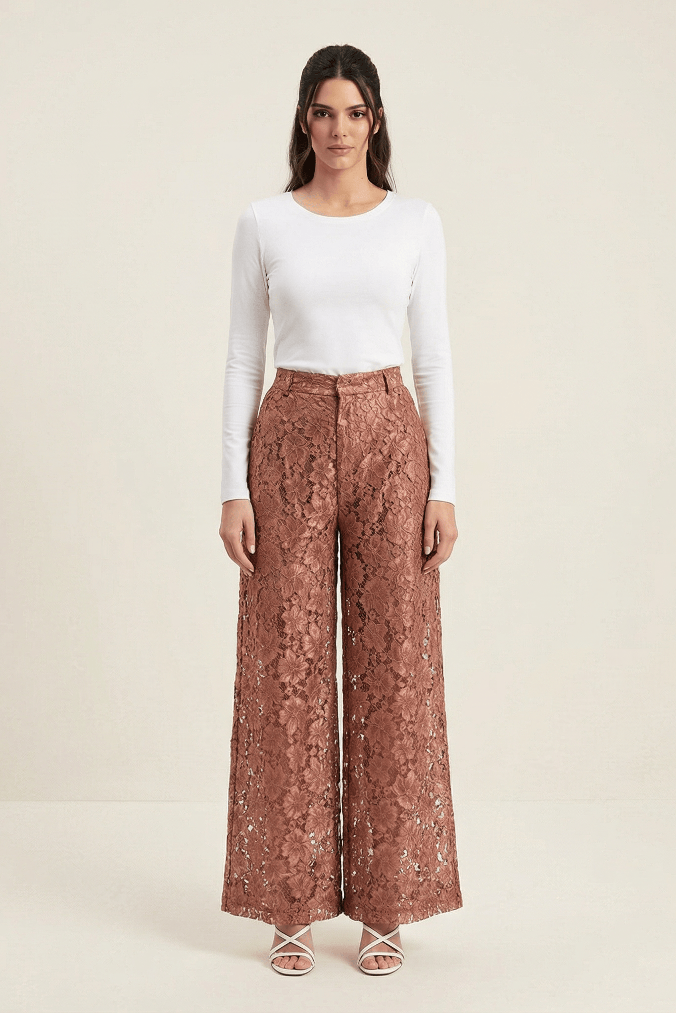 Lace modest trousers (Petite) Kabayare