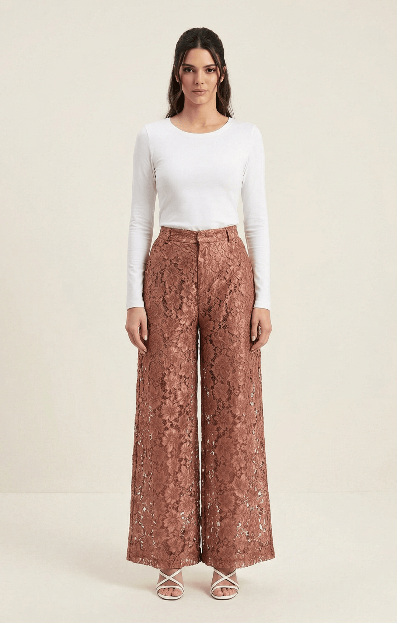 Lace modest trousers (Petite) Kabayare