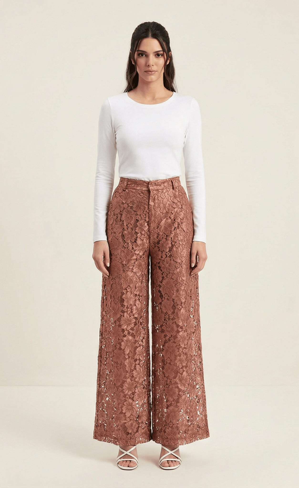 Lace modest trousers (Petite) Kabayare