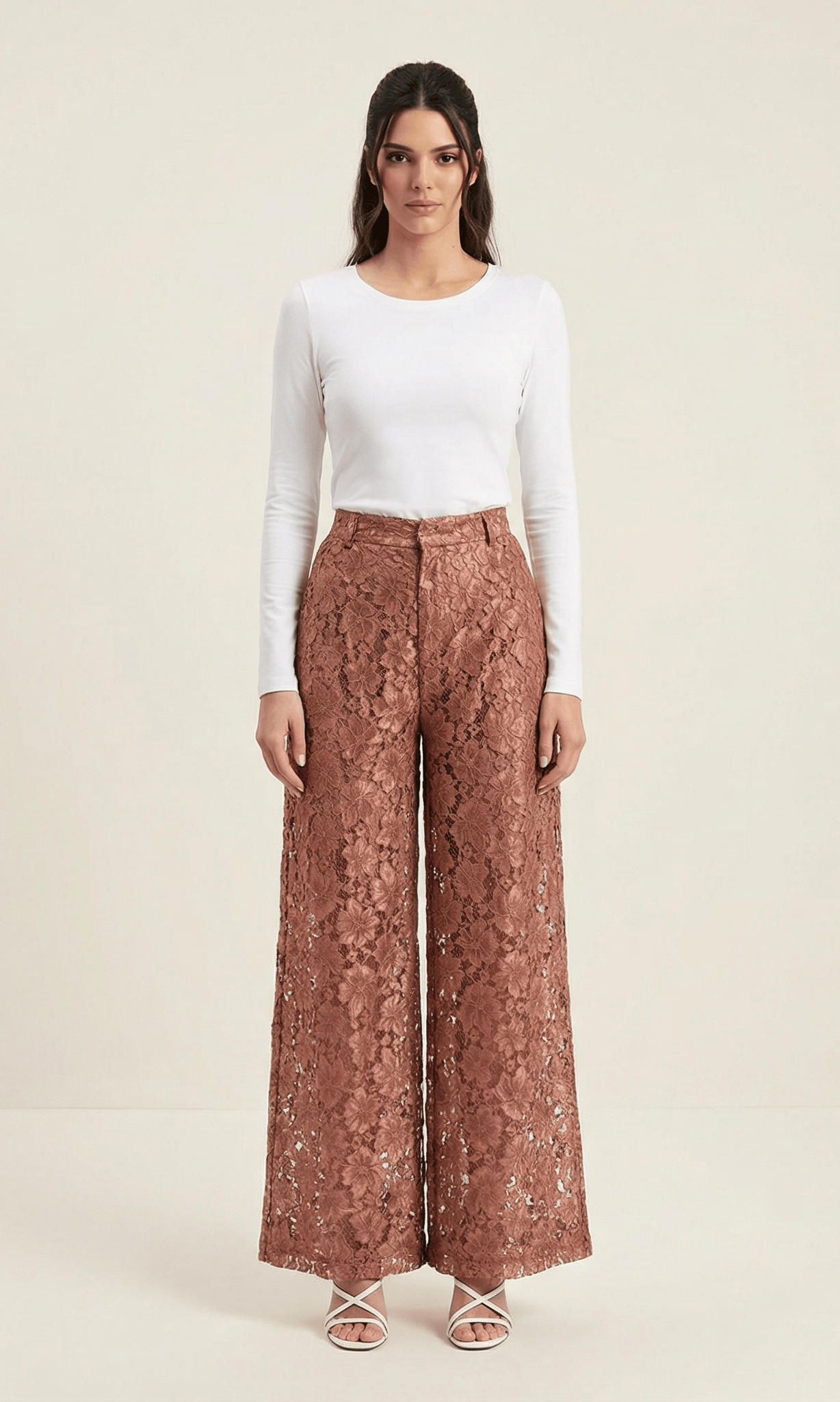 Lace modest trousers (Petite) Kabayare