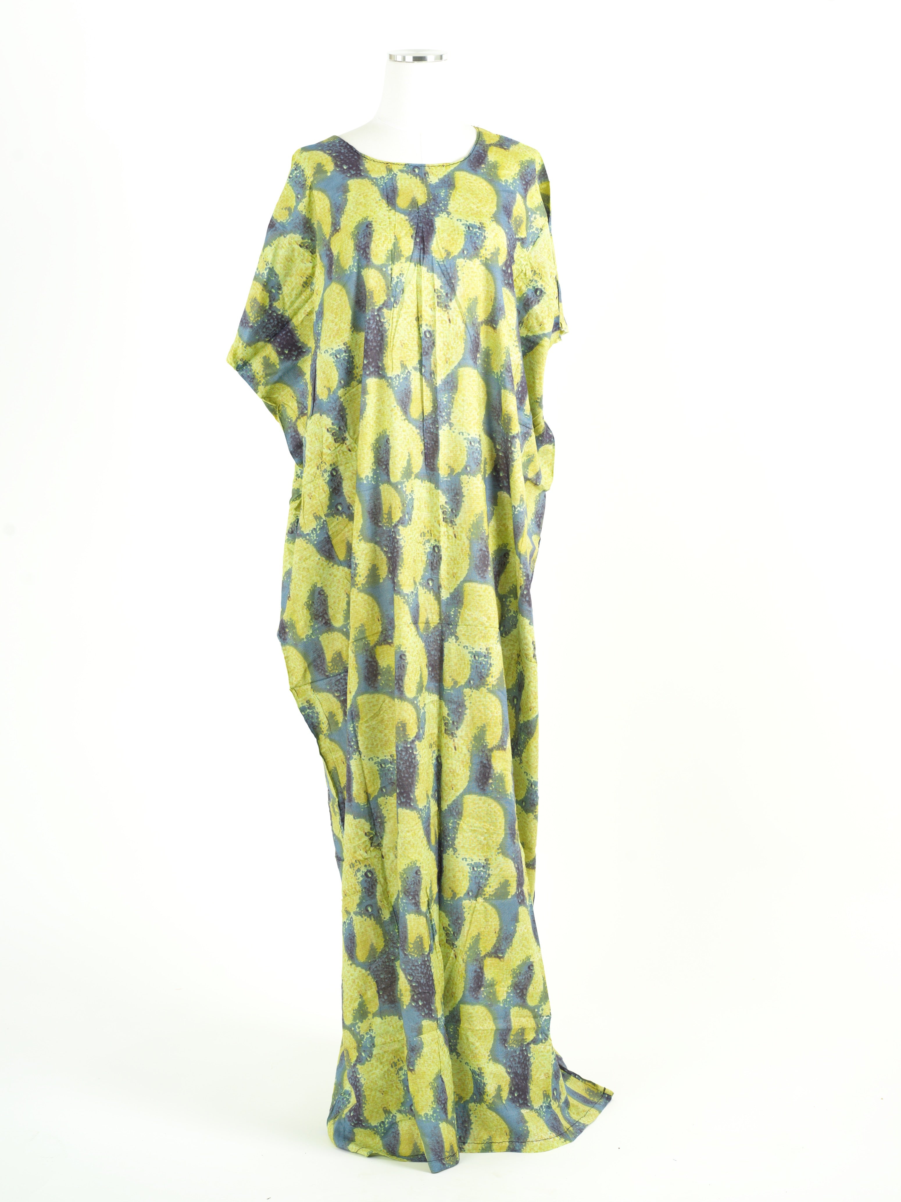 Lima print bati dress Kabayare