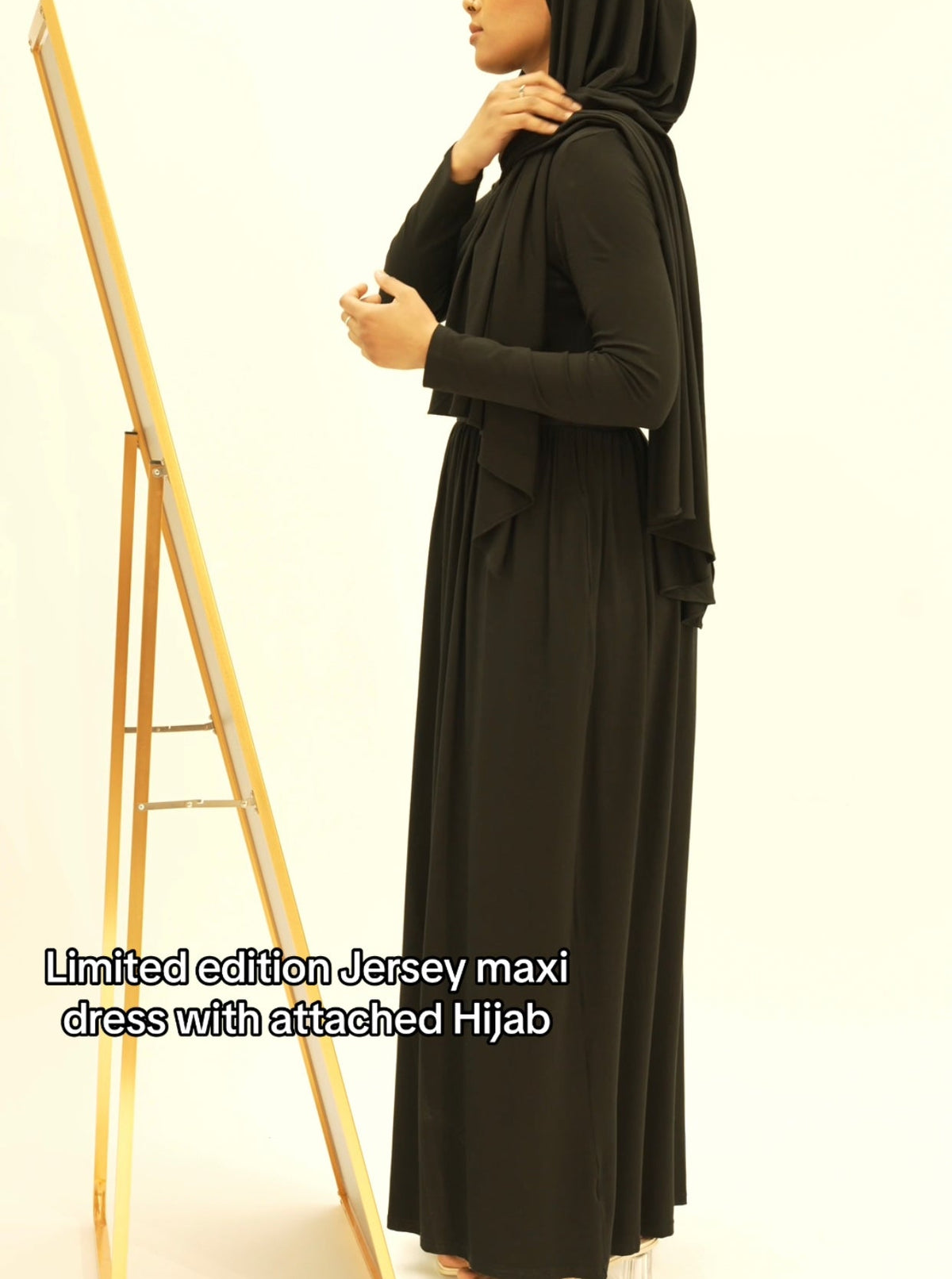 Limited edition Jersey maxi dress with attached Hijab Kabayare